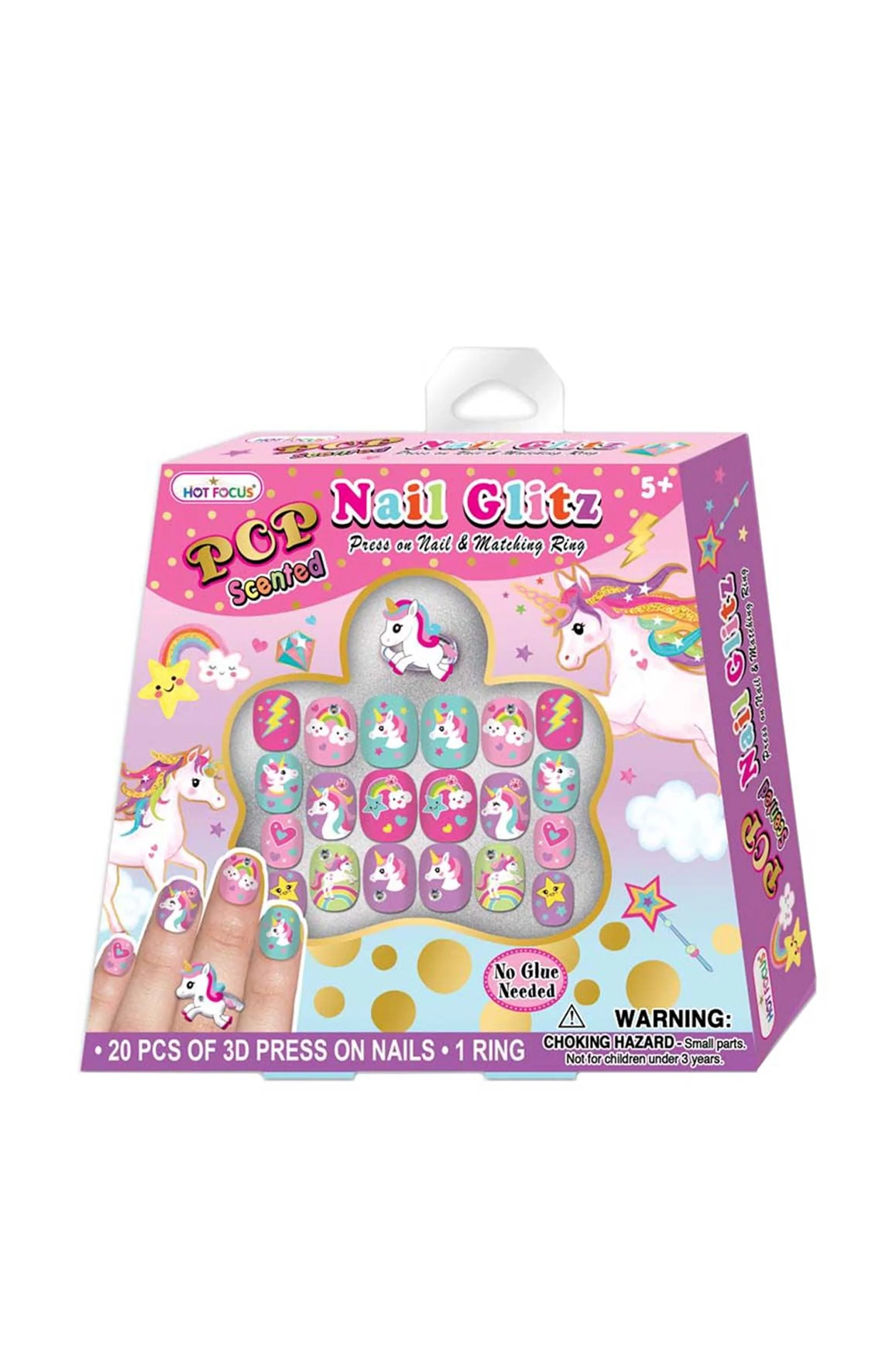 HOT FOCUS Pop Nail Glitz Set Unicorn