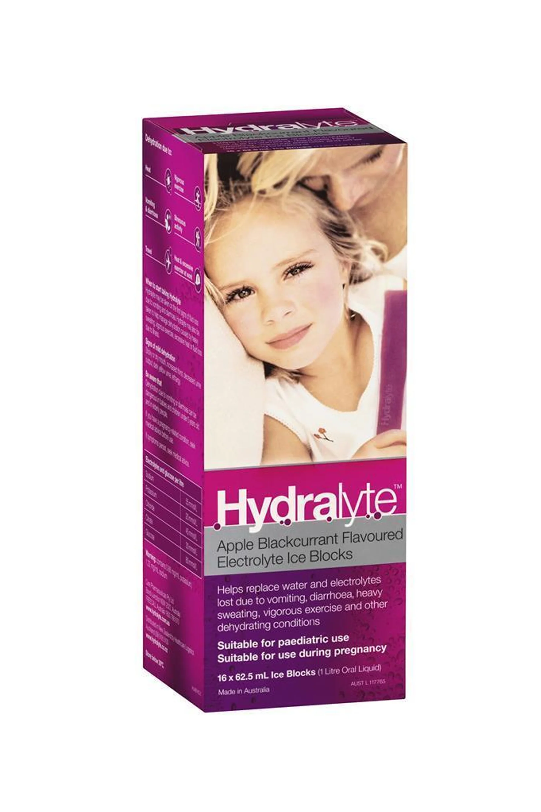 HYDRALYTE Ice Block Apple Black Current 16s