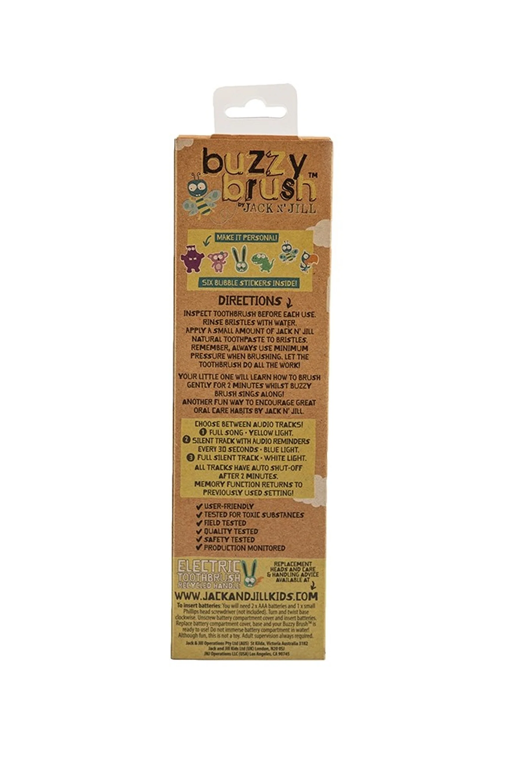 Jack N' Jill Buzzy Brush Musical Electric Toothbrush - Image 3