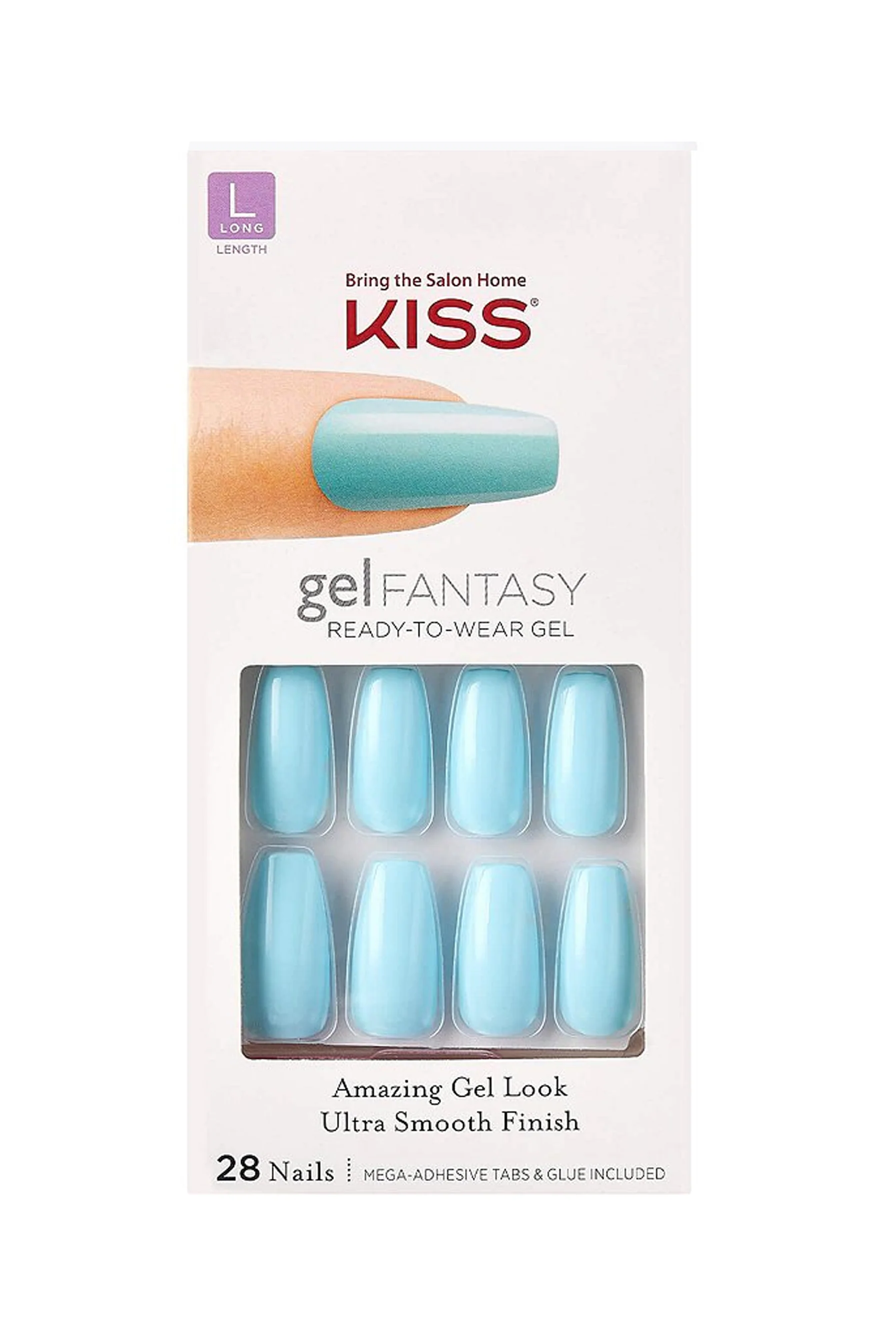 KISS Gel Fantasy Fresh Air Long Length
