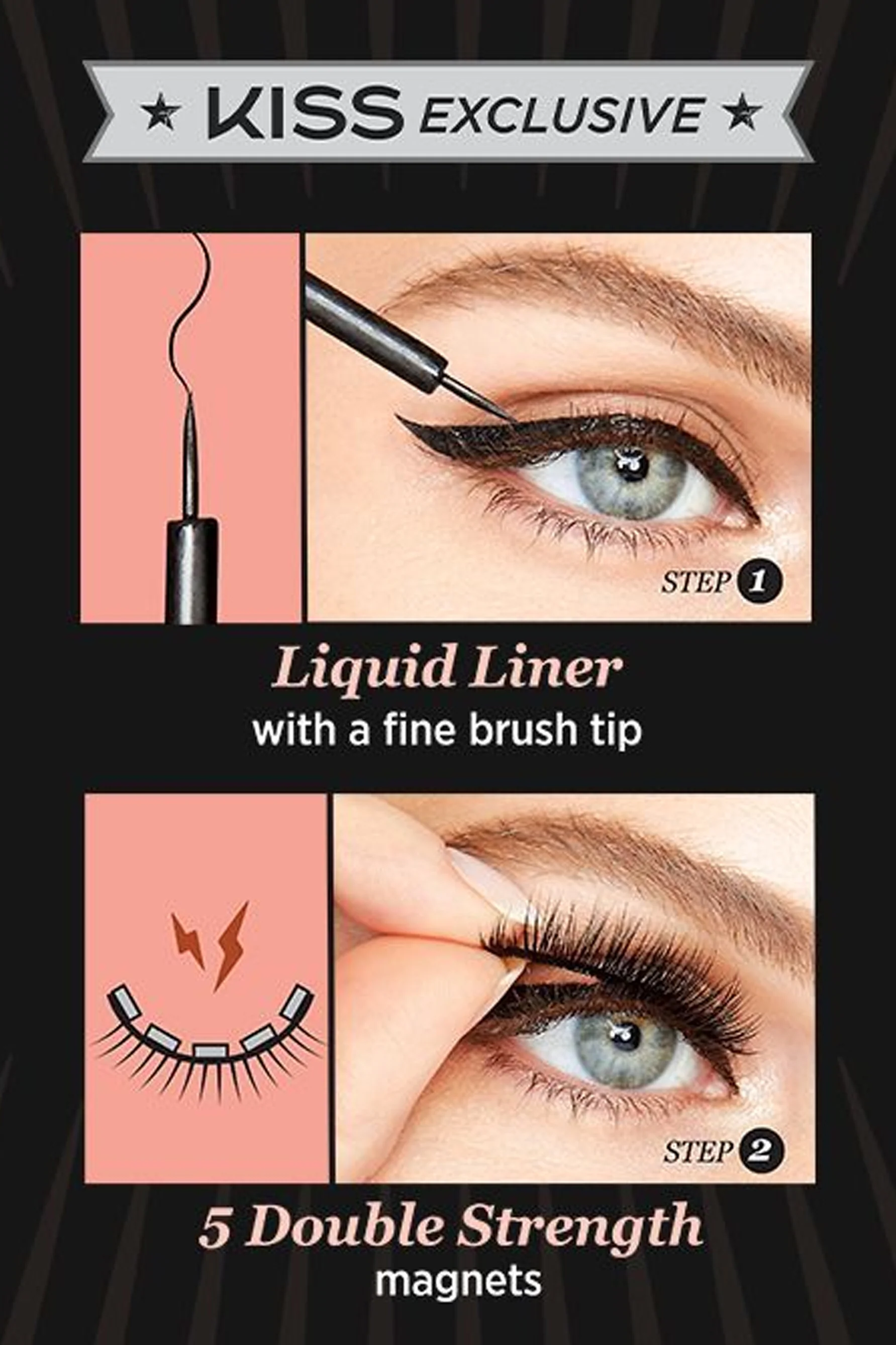 KISS Magnetic Eyeliner Black - Image 2