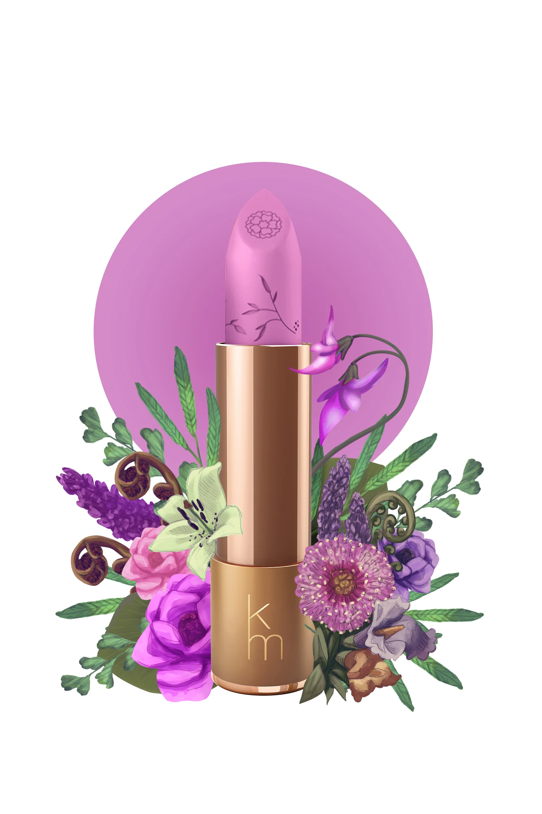 KAREN MURRELL Natural Lipstick 36 Lilac Aurora - Image 2