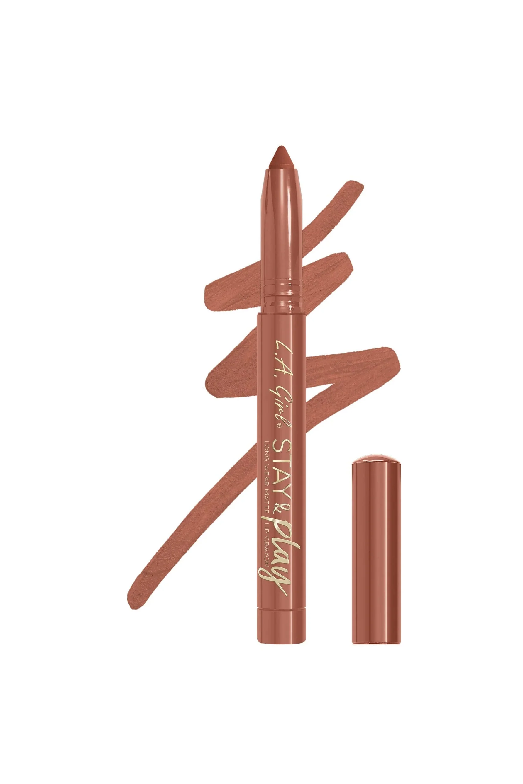 LA Stay & Play Matte Lip Crayon For Keeps
