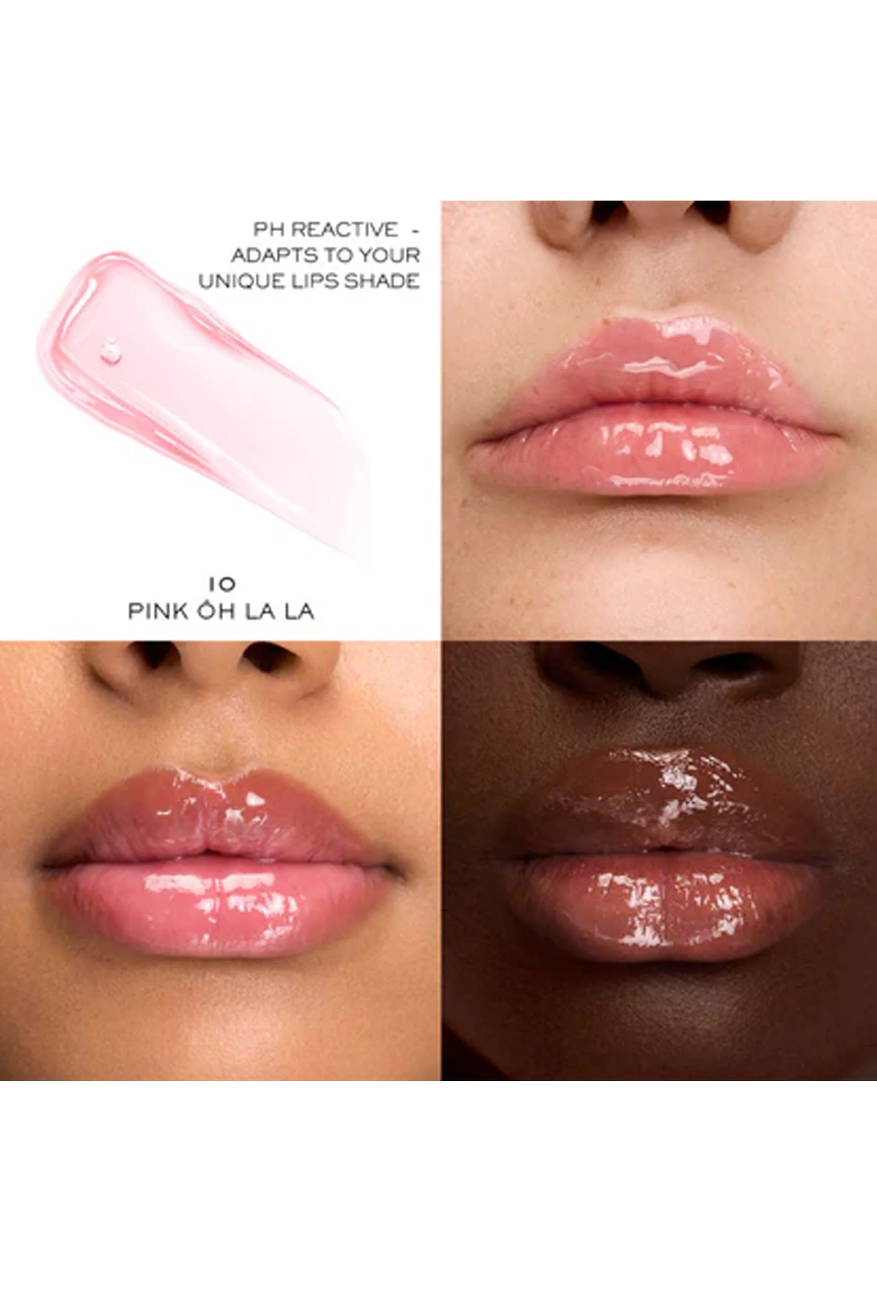 Lancôme Lip Idôle JuicyTreat Oil-in-Gloss 10 Pink Oh La La - Image 2