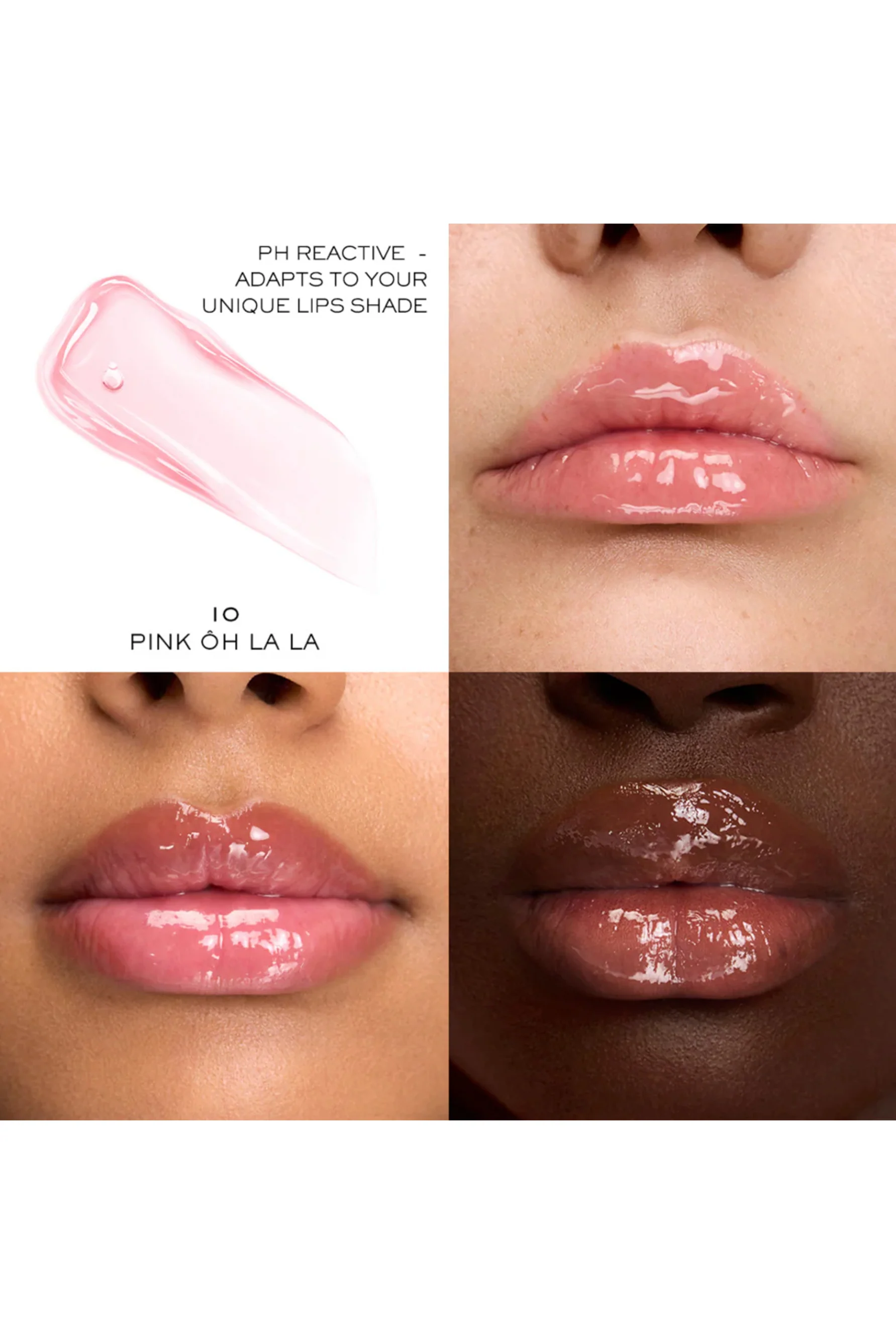Lancôme Lip Idôle JuicyTreat Oil-in-Gloss 22 Rosy Plump - Image 2