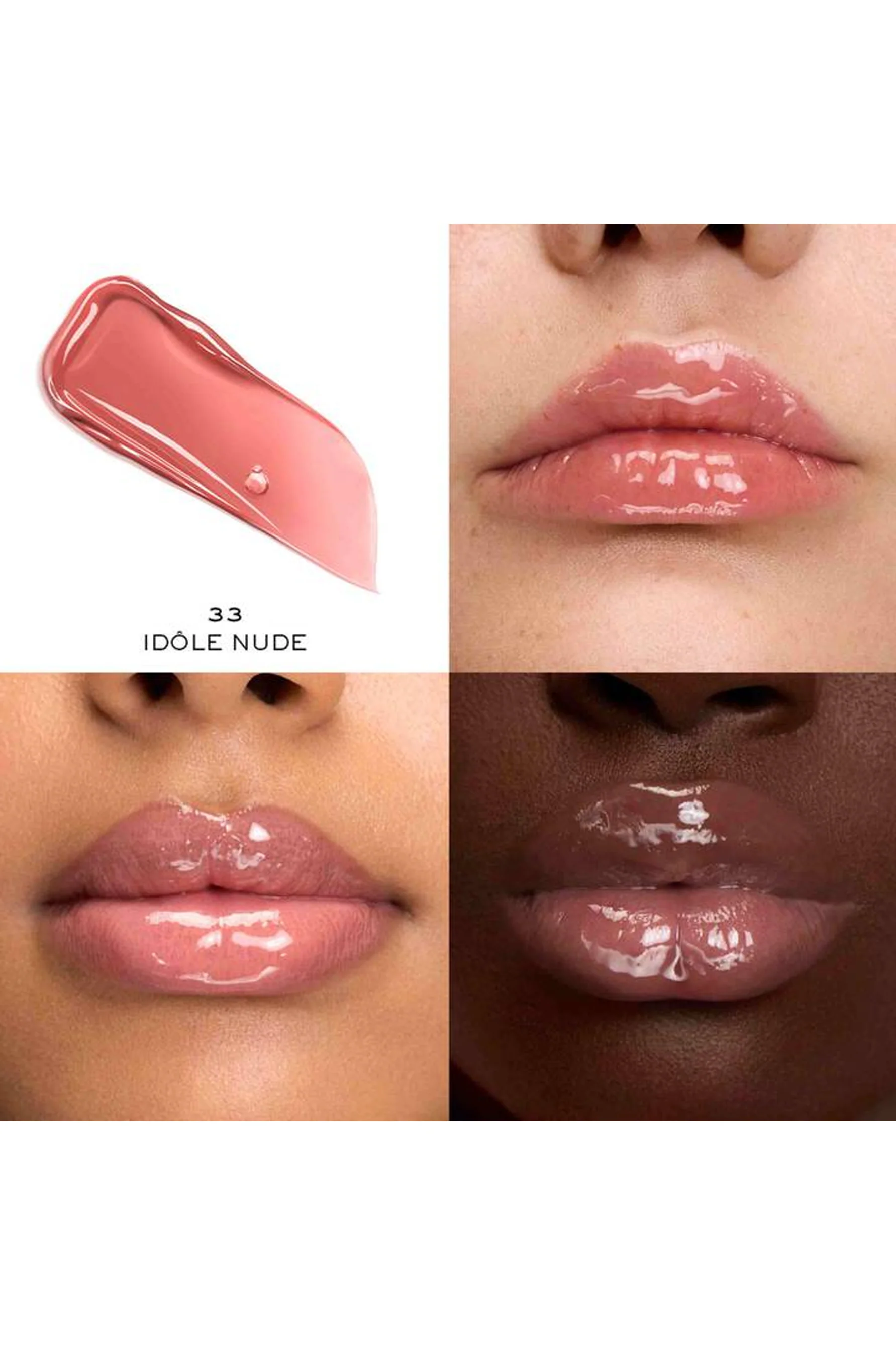 Lancôme Lip Idôle JuicyTreat Oil-in-Gloss 33 Idole Nude - Image 2