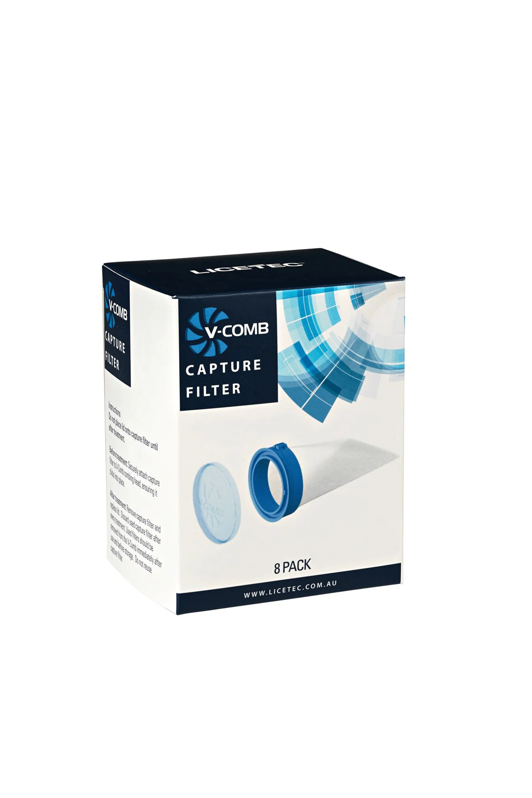 Licetec V-COMB Capture Refills 8 Pack (NOT for A1 Model)