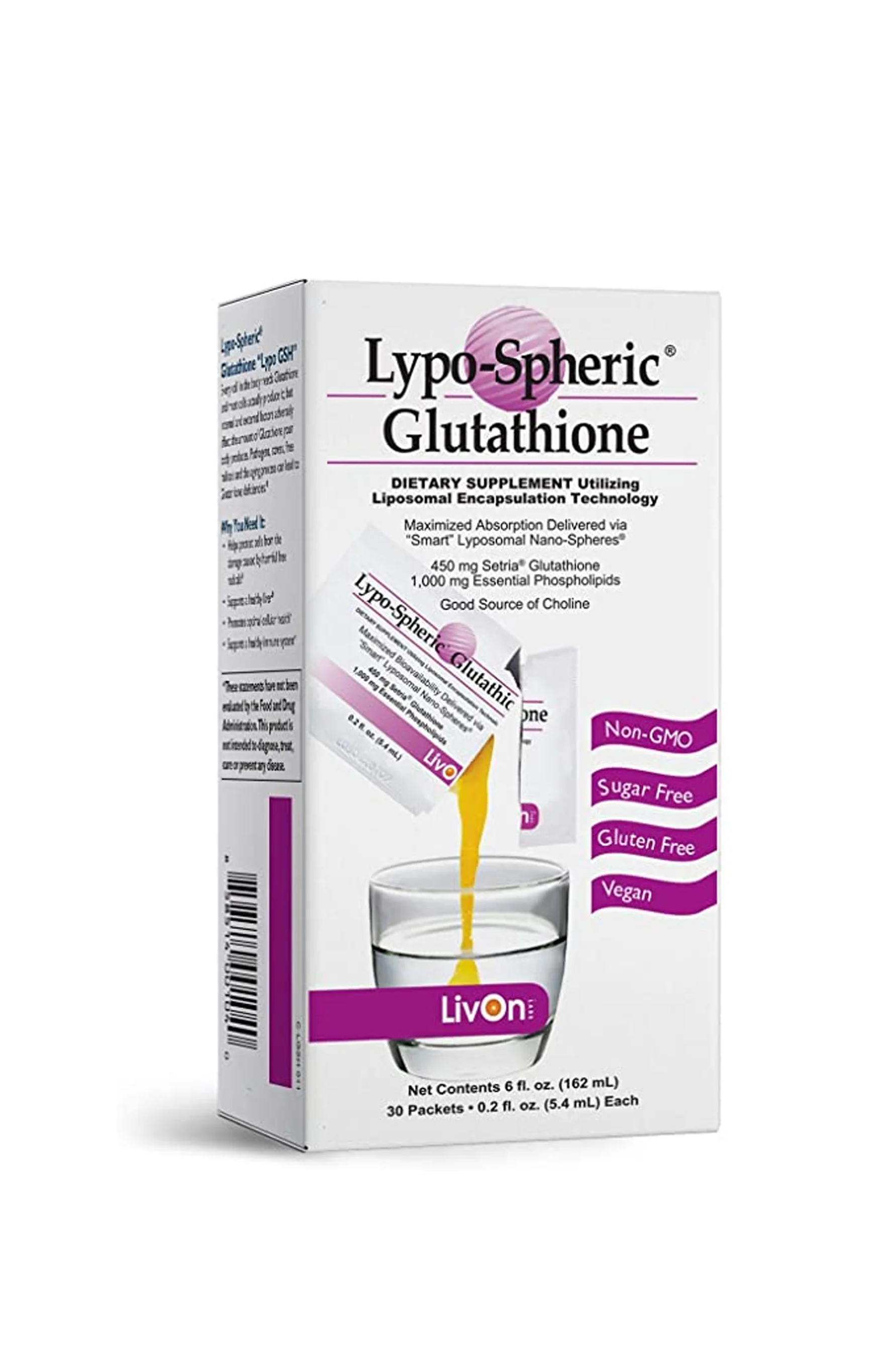 LivOn Lypo-Spheric Glutathione 30 Sachets