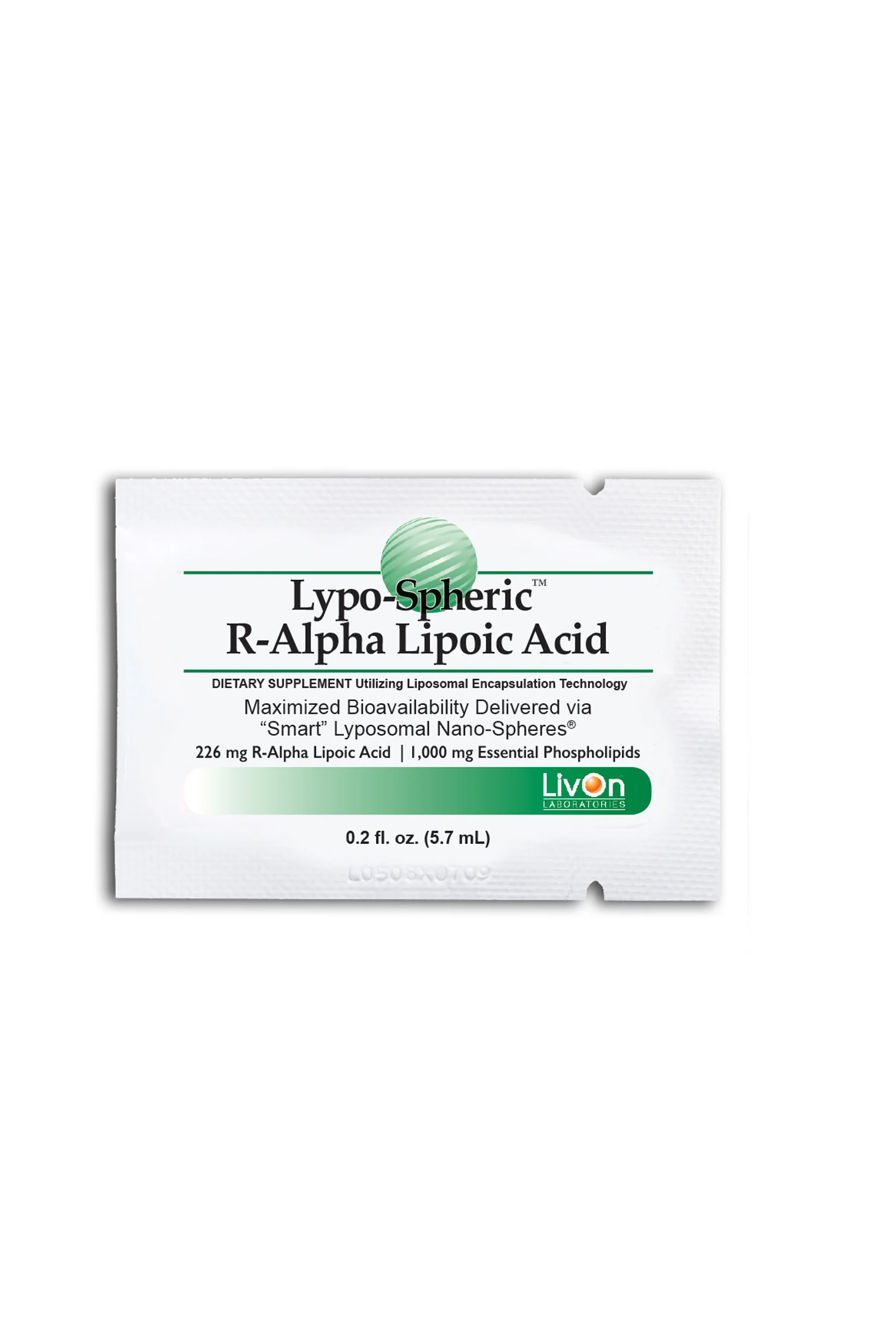 LivOn Lypo-Spheric R-Alpha Lipoic Acid 30 Sachet - Image 2