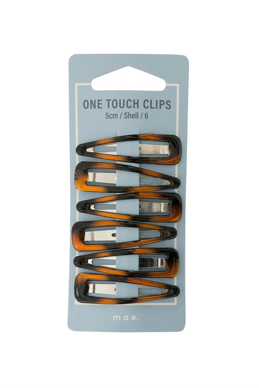 MAE 40-2103S One Touch Clip 5cm Shell 6pcs