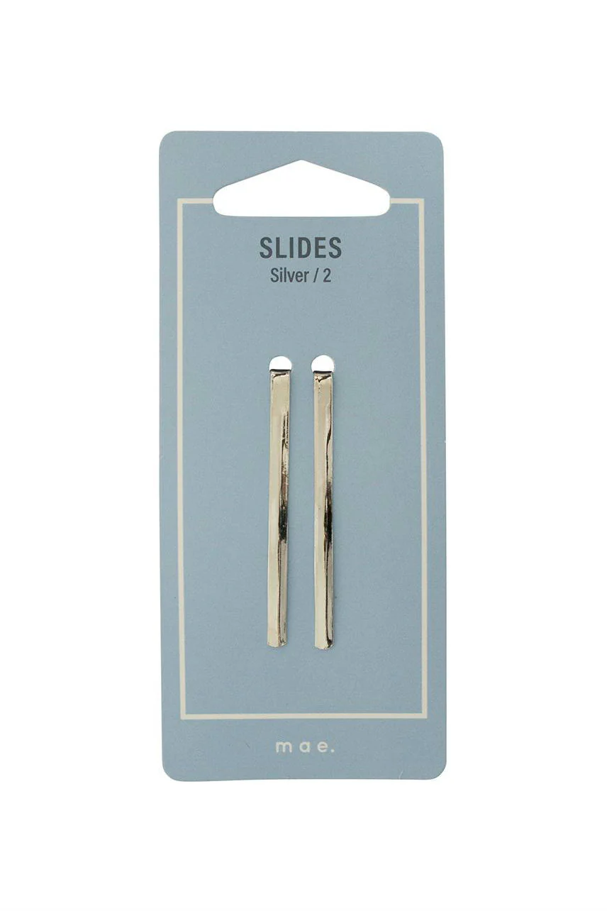 MAE 40-2123 Slides Silver 2pcs