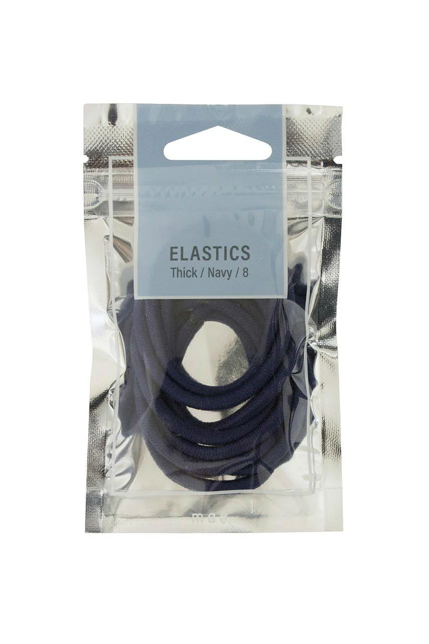 MAE 40-2200NA Elastic Thick Navy 8pcs