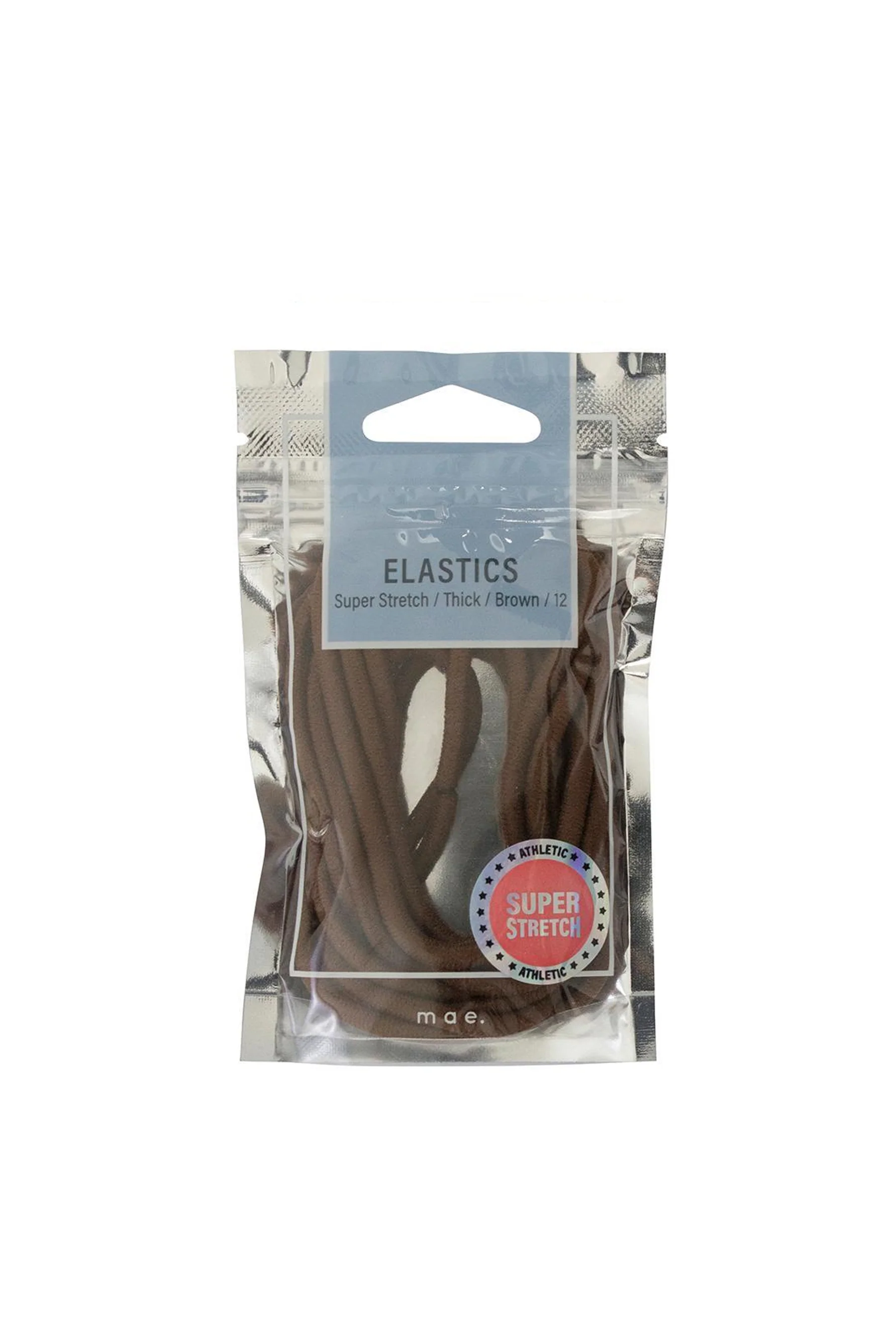 MAE 40-2203BR Elastics Thick Super Stretch Brown 12