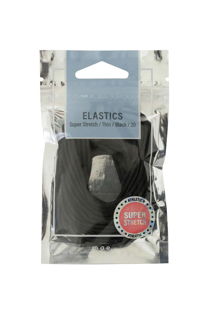 MAE 40-2204BK Elastic Stretch Black 20pcs