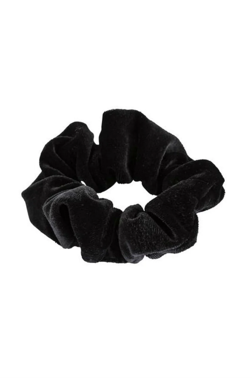 MAE 40-2213BK Elastic Scrunchie Velvet Black