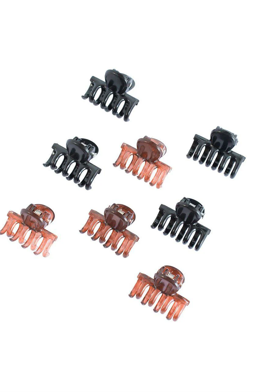 MAE 40-2400 Claw Grip Black & Tortoiseshell 8pcs