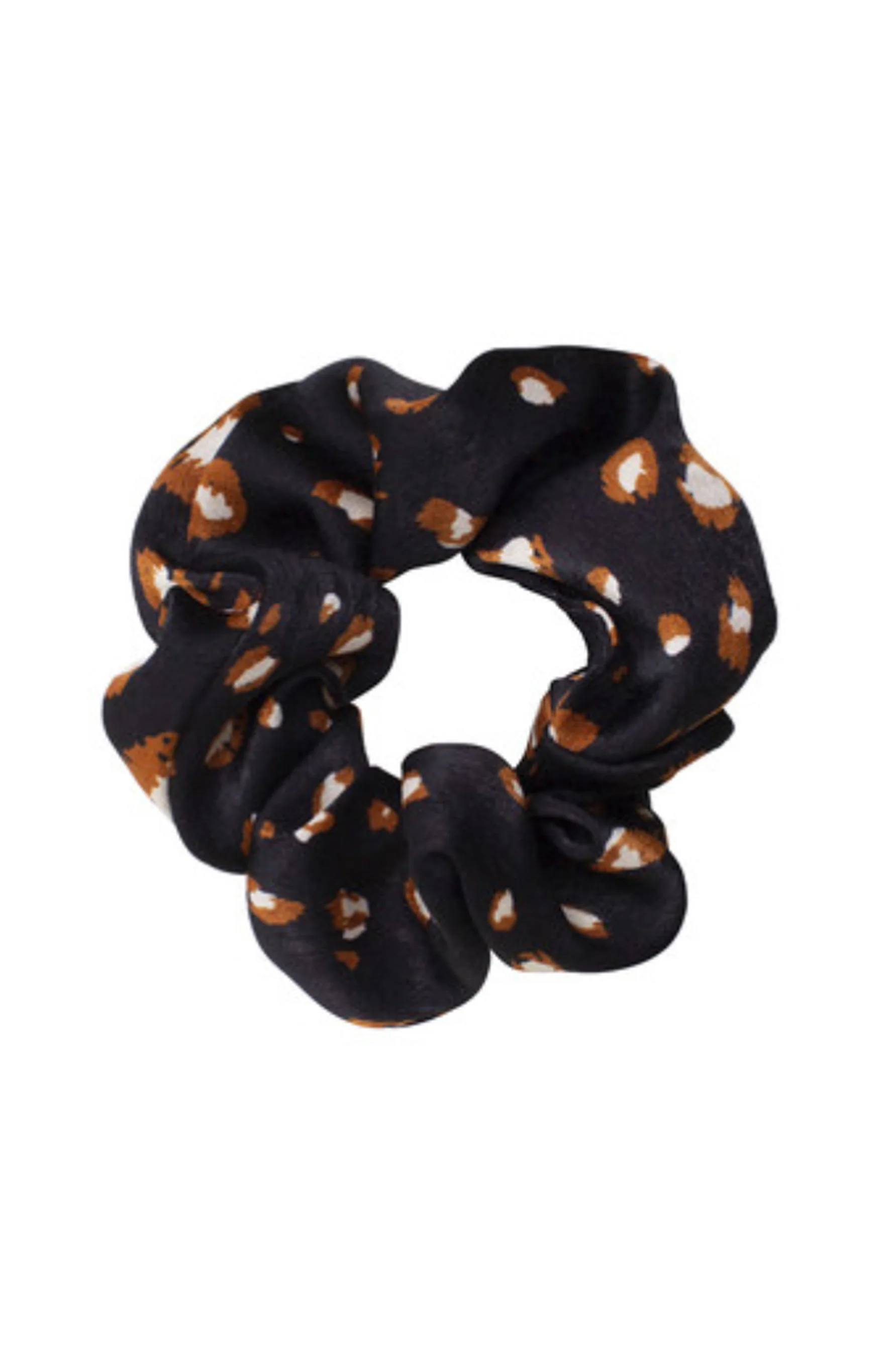 Adorn by Mae Elastic Scrunchie Stay Wild Black