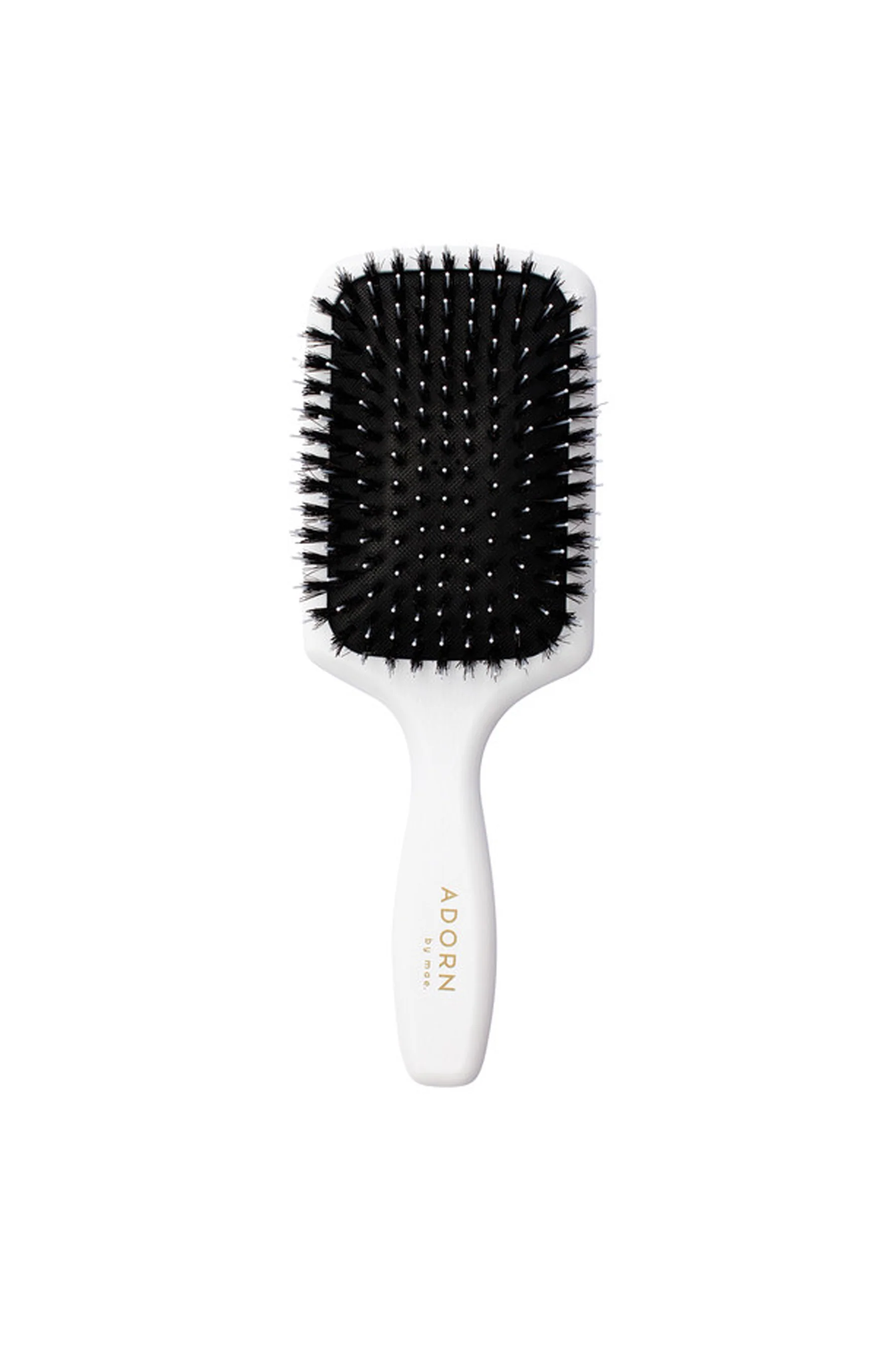 MAE 41-4600 atural Bristle Paddle Brush White
