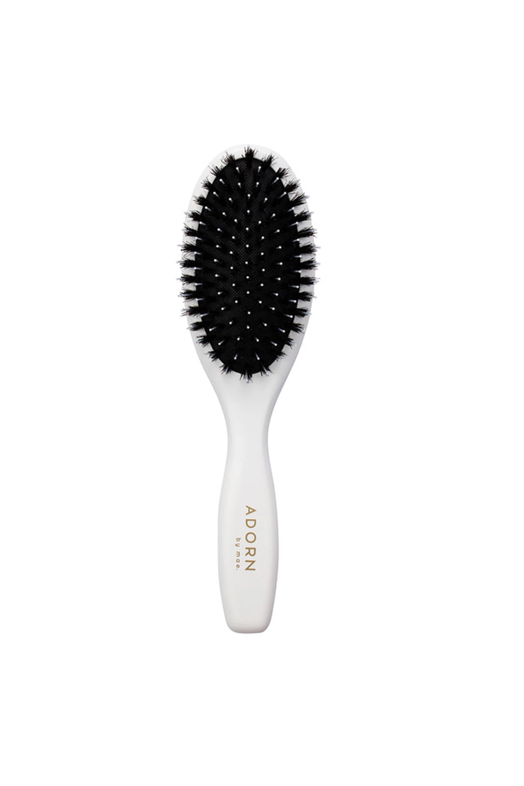 MAE 41-4601 Natural Bristle Oval Pad Brush White