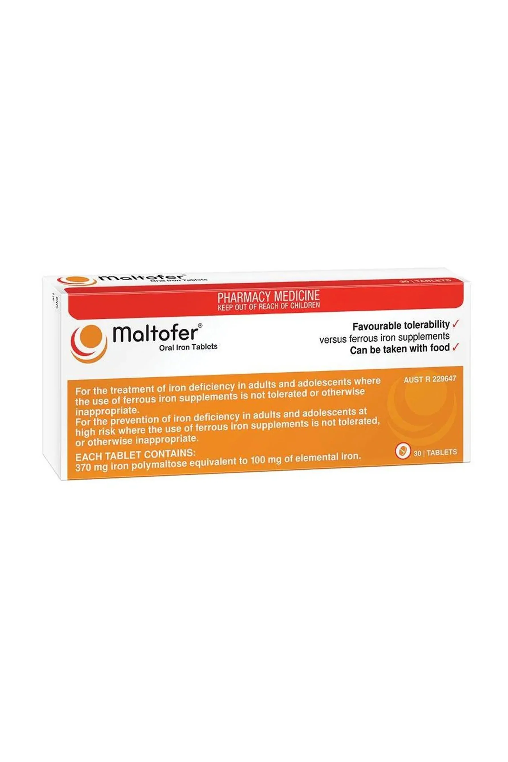 MALTOFER Iron 370mg 30Tab