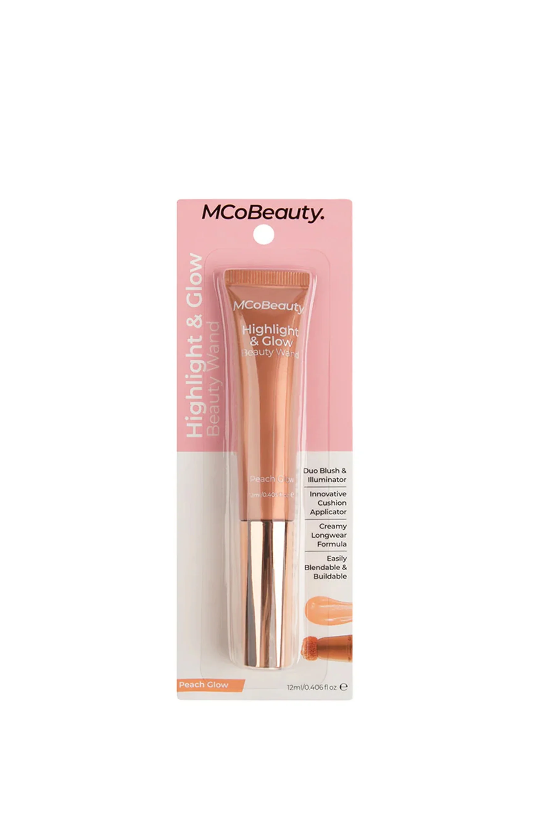 MCoBeauty Highlight & Glow Beauty Wand Peach Glow