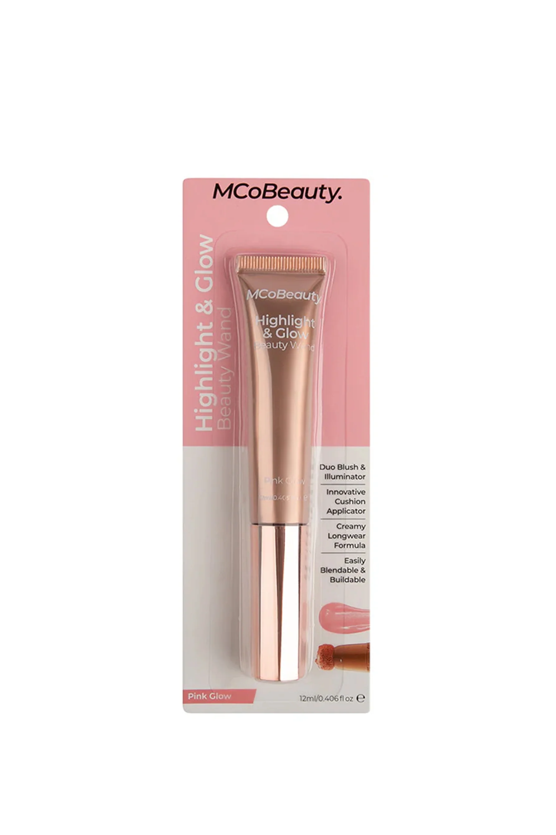 MCoBeauty Highlight & Glow Beauty Wand Pink Glow