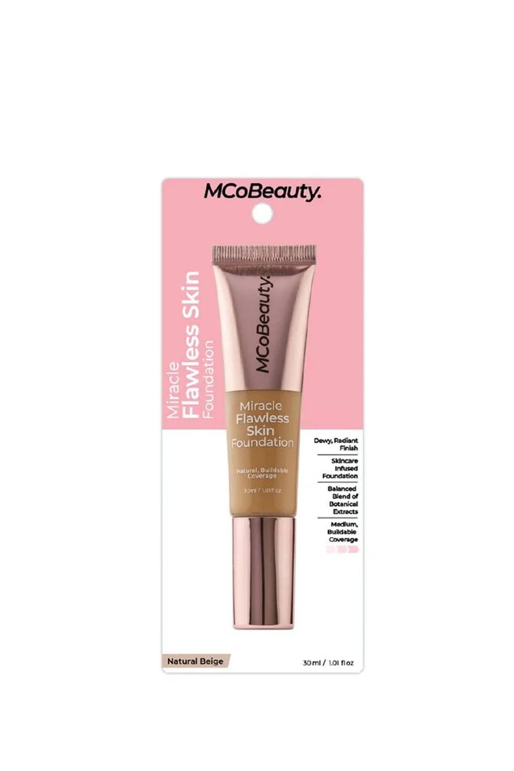 MCoBeauty Miracle Flawless Skin Foundation Natural Beige