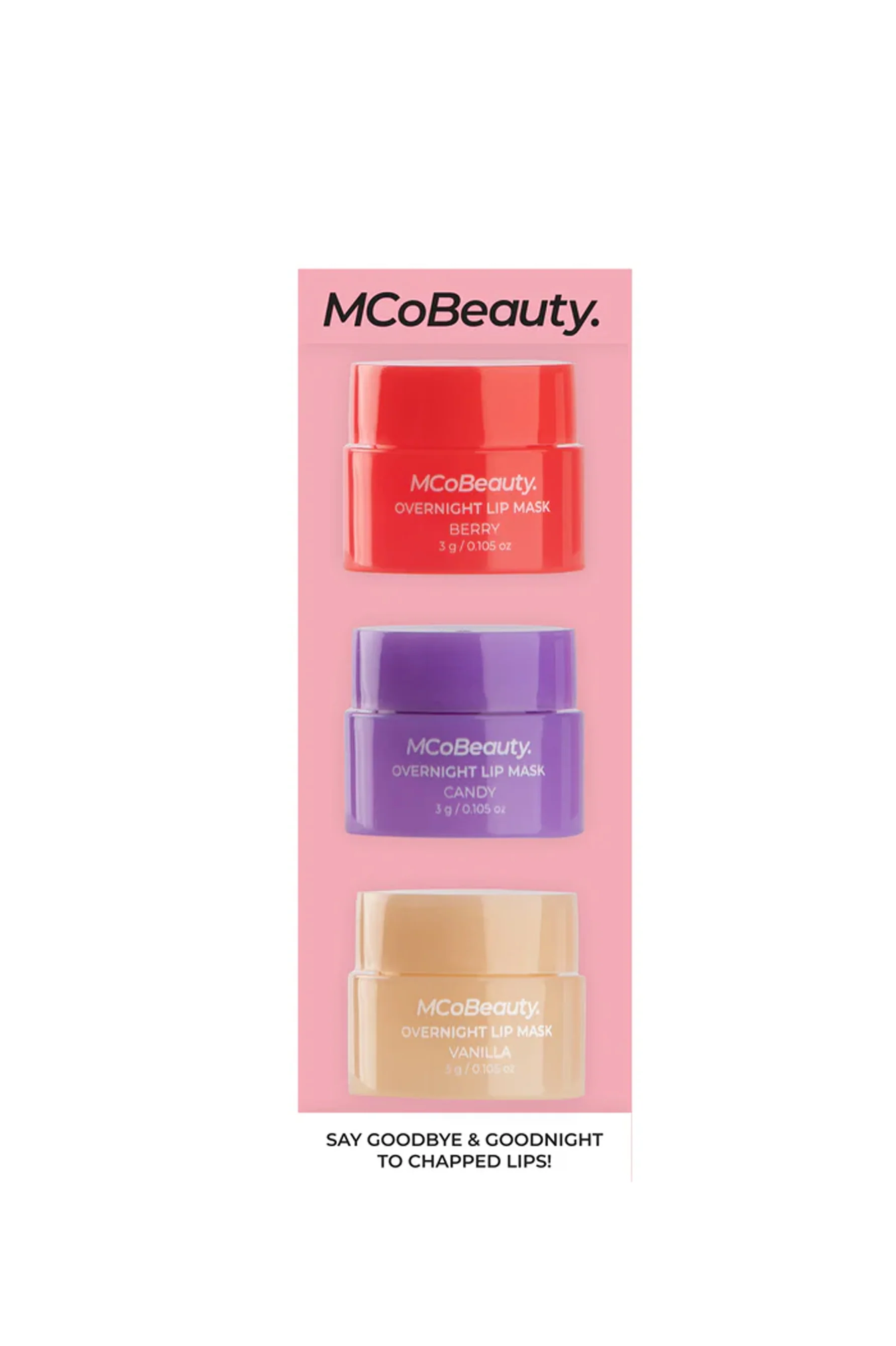 MCoBeauty Overnight Lip Mask Deluxe Trio