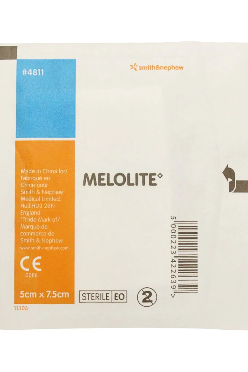 MELOLITE Absorbent Non-Adherent Dressings 5cm x 7.5cm