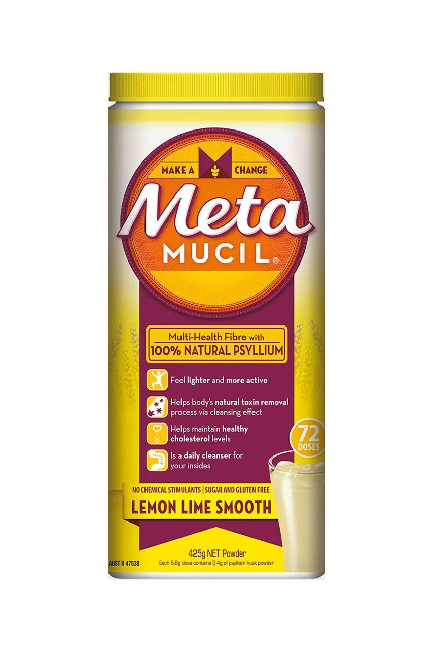 METAMUCIL Smooth Lemon Lime Fiber Powder 72 Doses