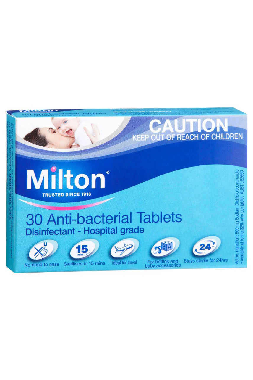 MILTON Antibacterial Tab 30pk