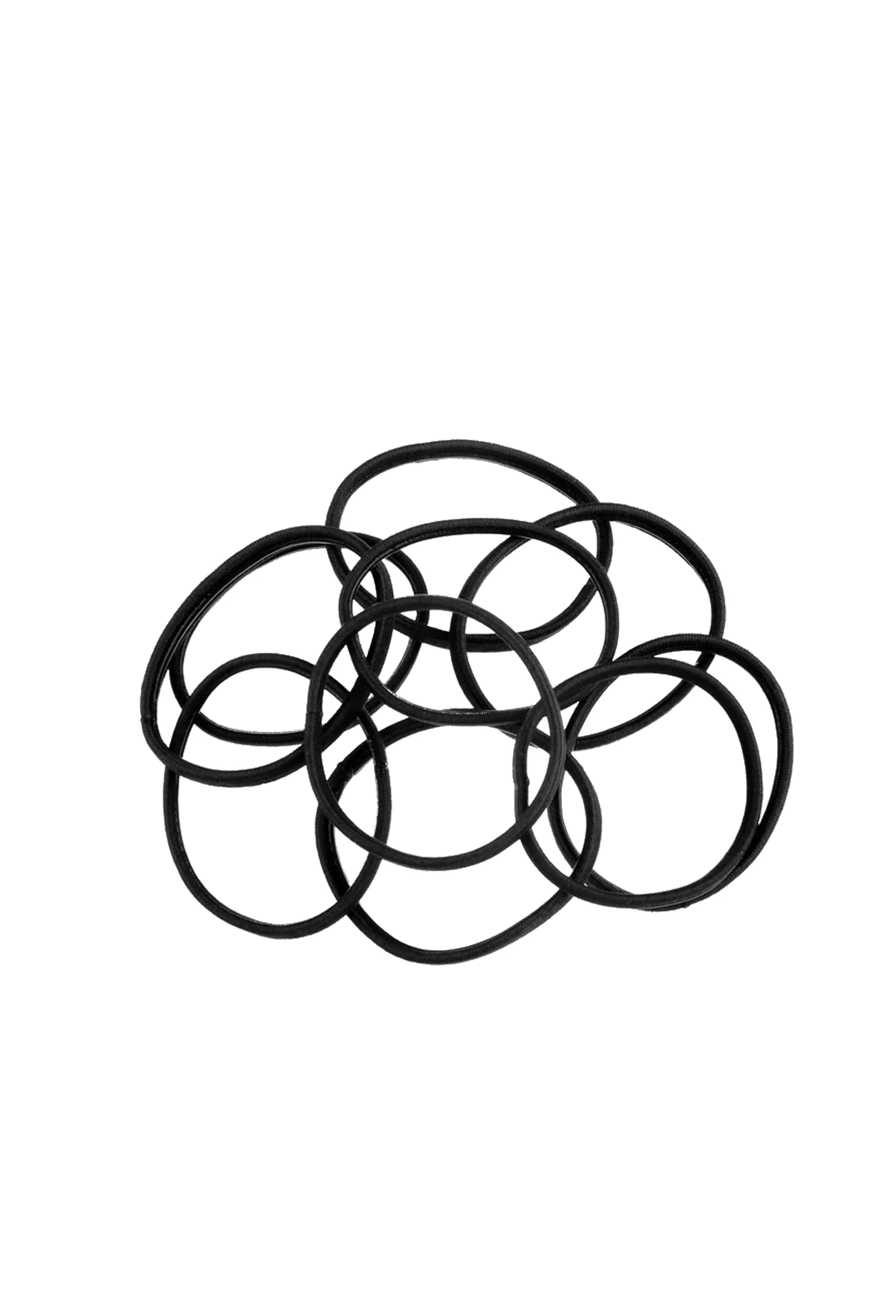 MITA HE4442BK Non Slip Elastics Thin/Thick Black (Pack of 10)