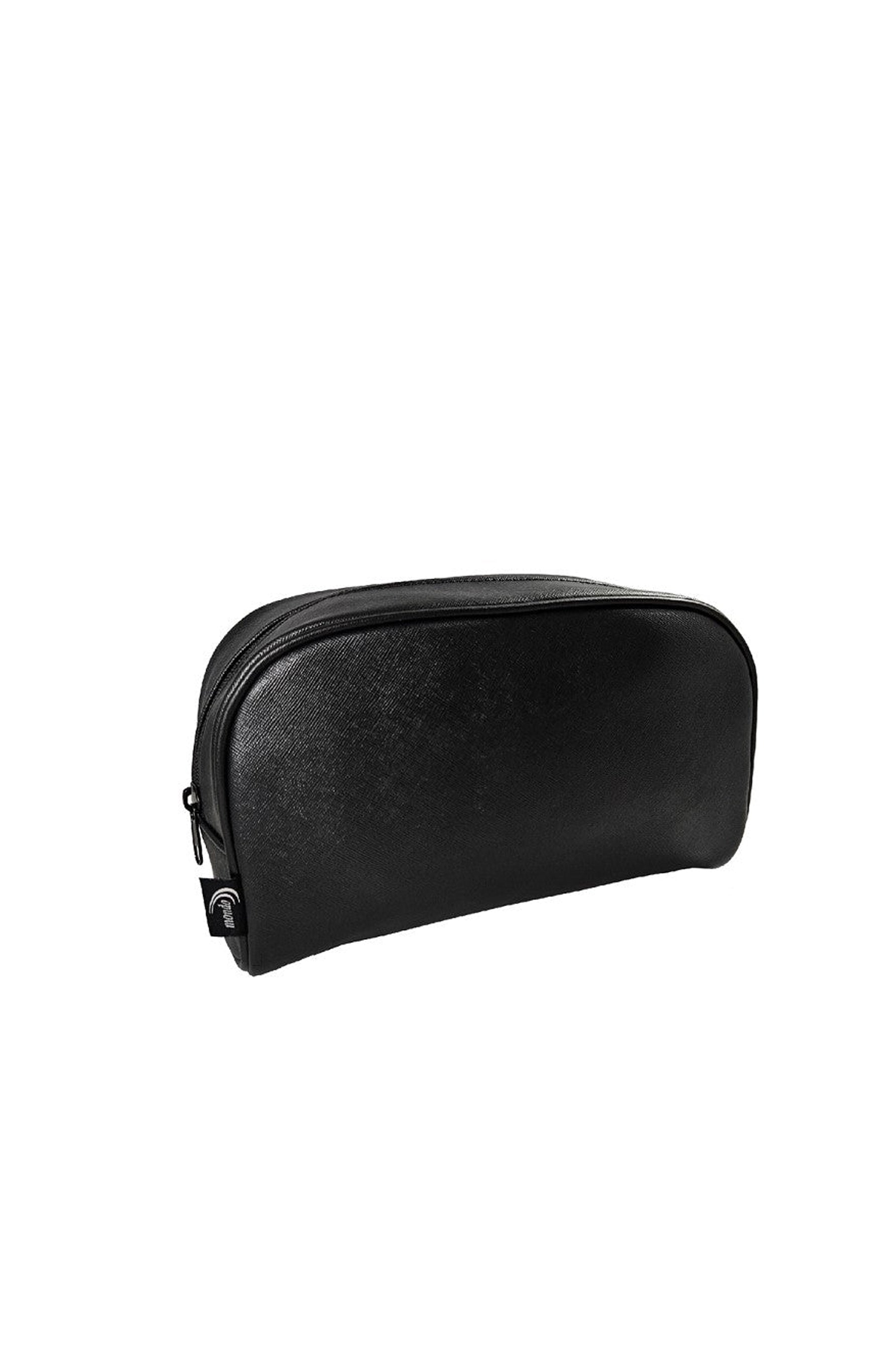 MONDO Unisex Plain Black Oval Clutch