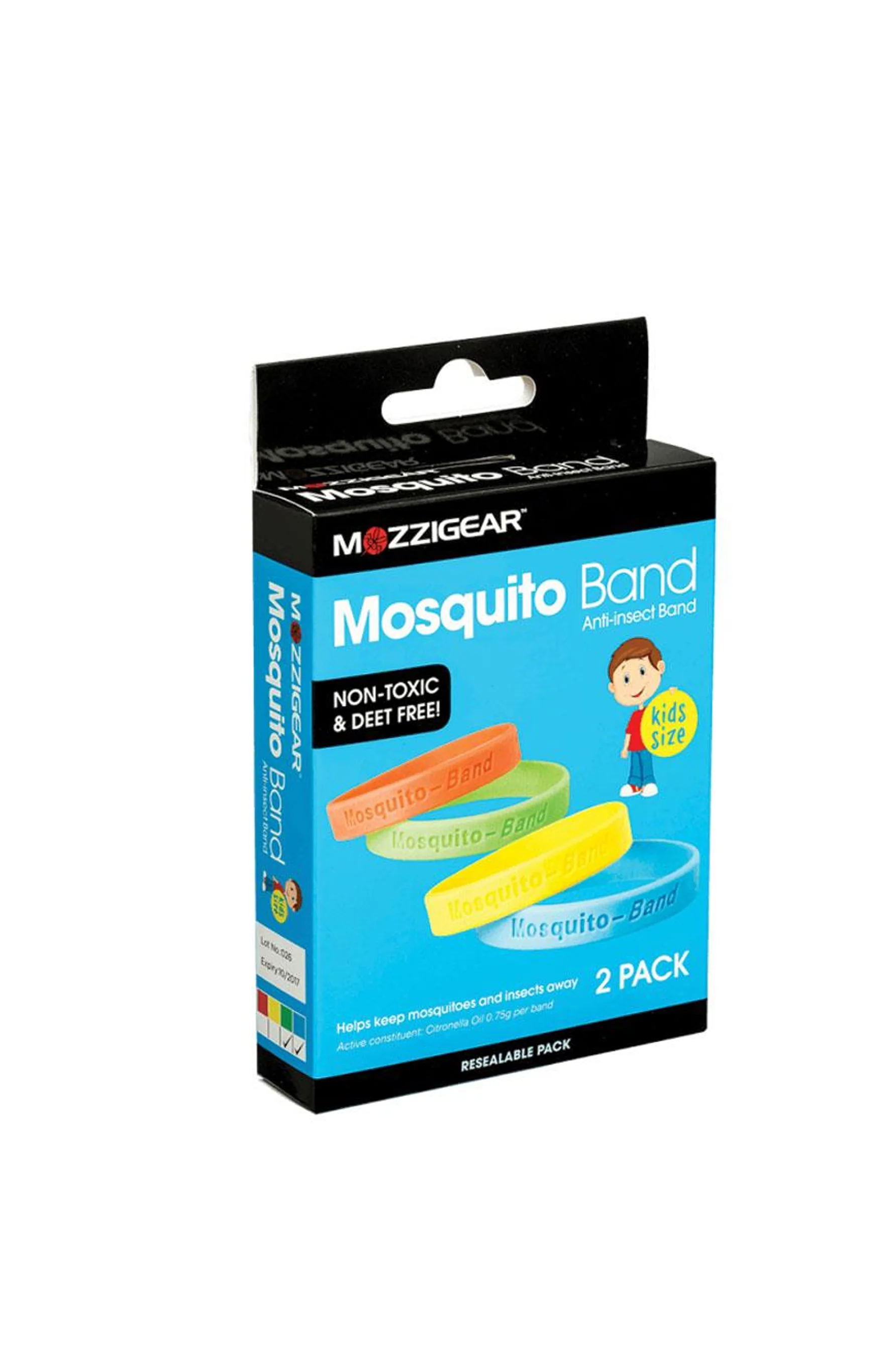 MOZZIGEAR Mosquito Band Kids 2 Pack
