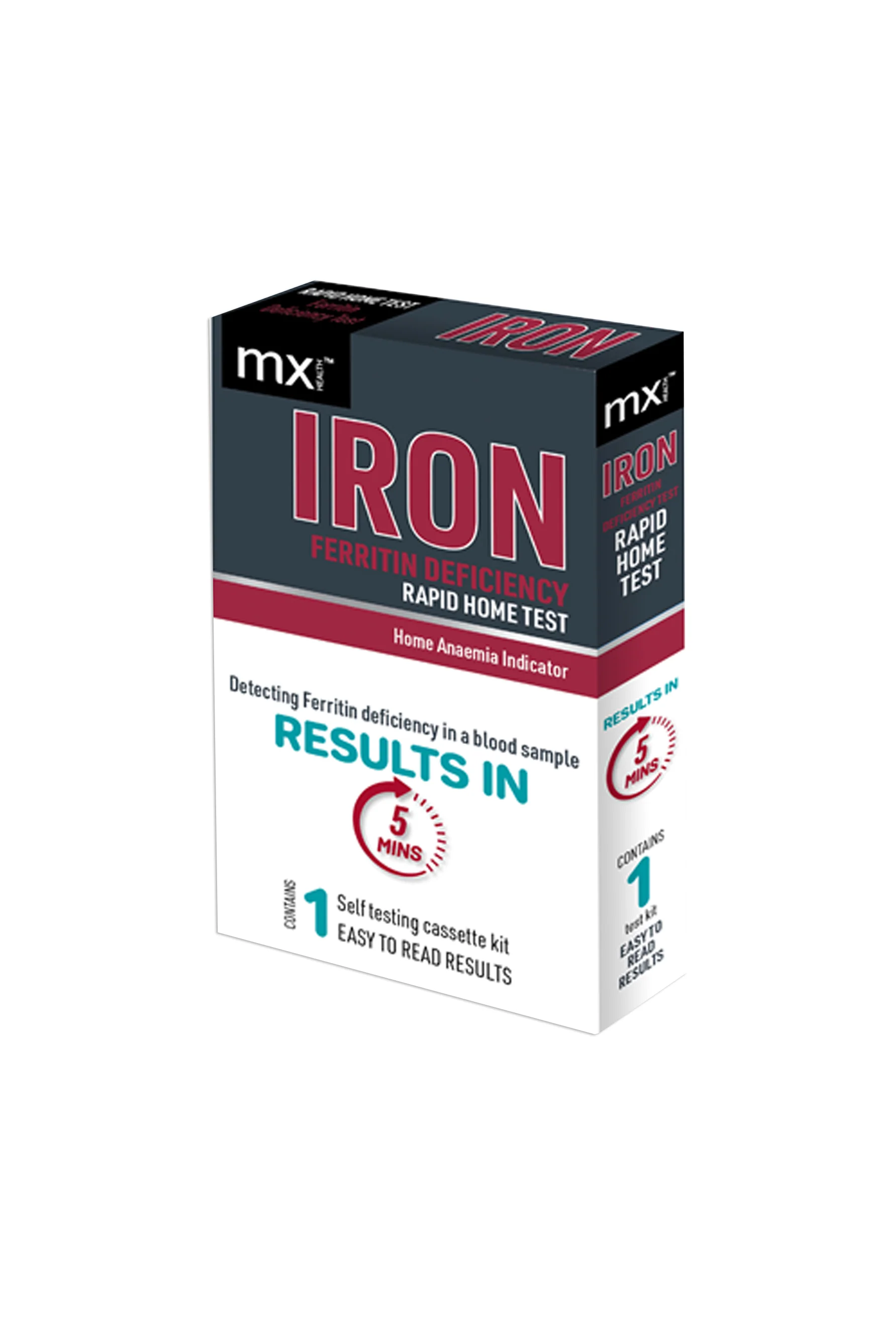 MX Ferritin Iron Deficiency Rapid Home Test 1 Pack