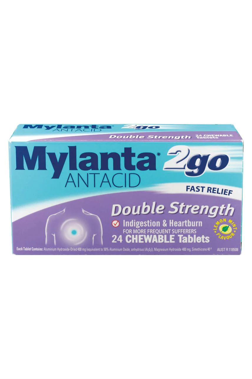 MYLANTA 2 Go Double Strength Tabs 24