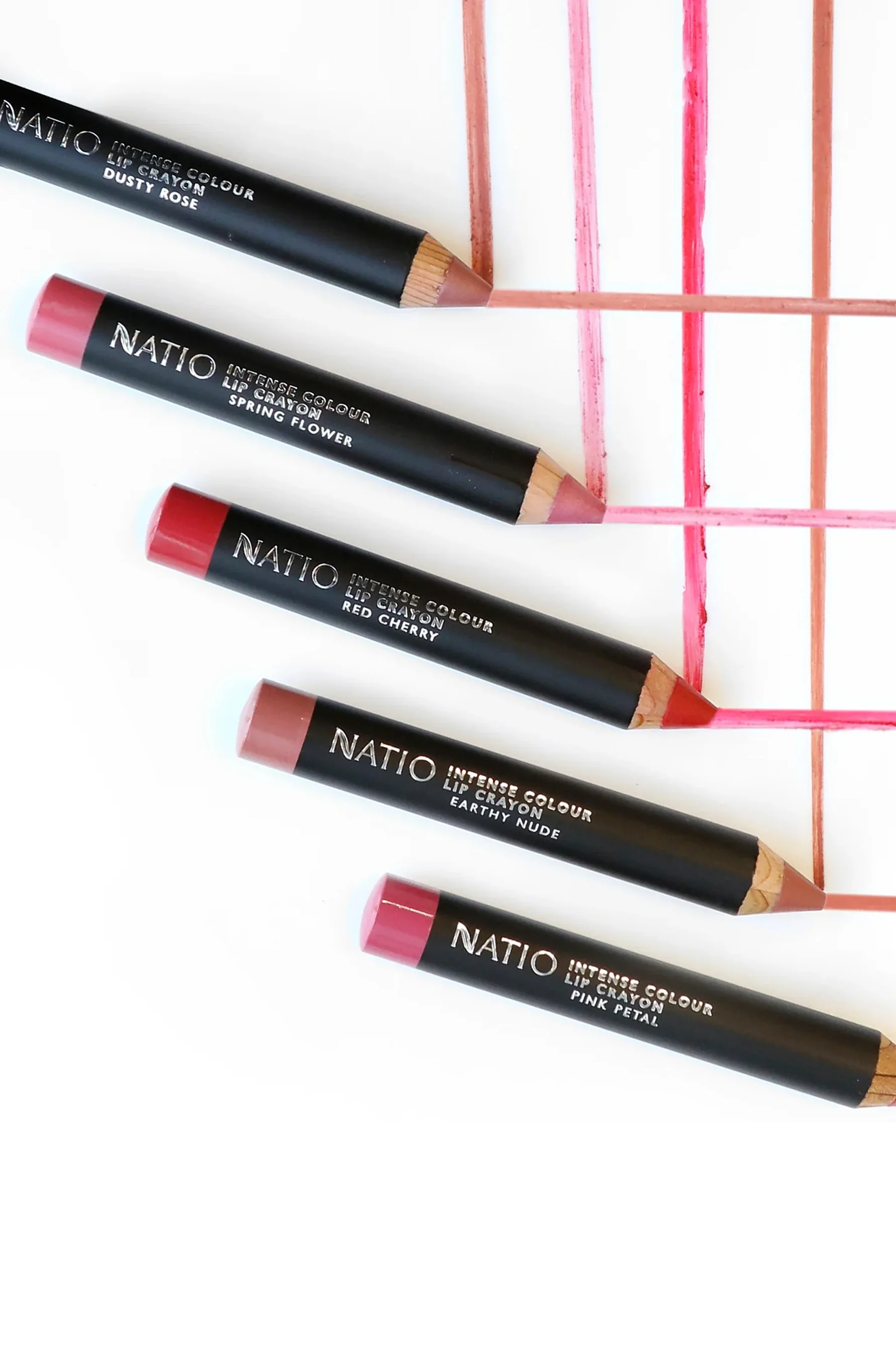 NATIO Intense Colour Lip Crayon Earthy Nude - Image 2
