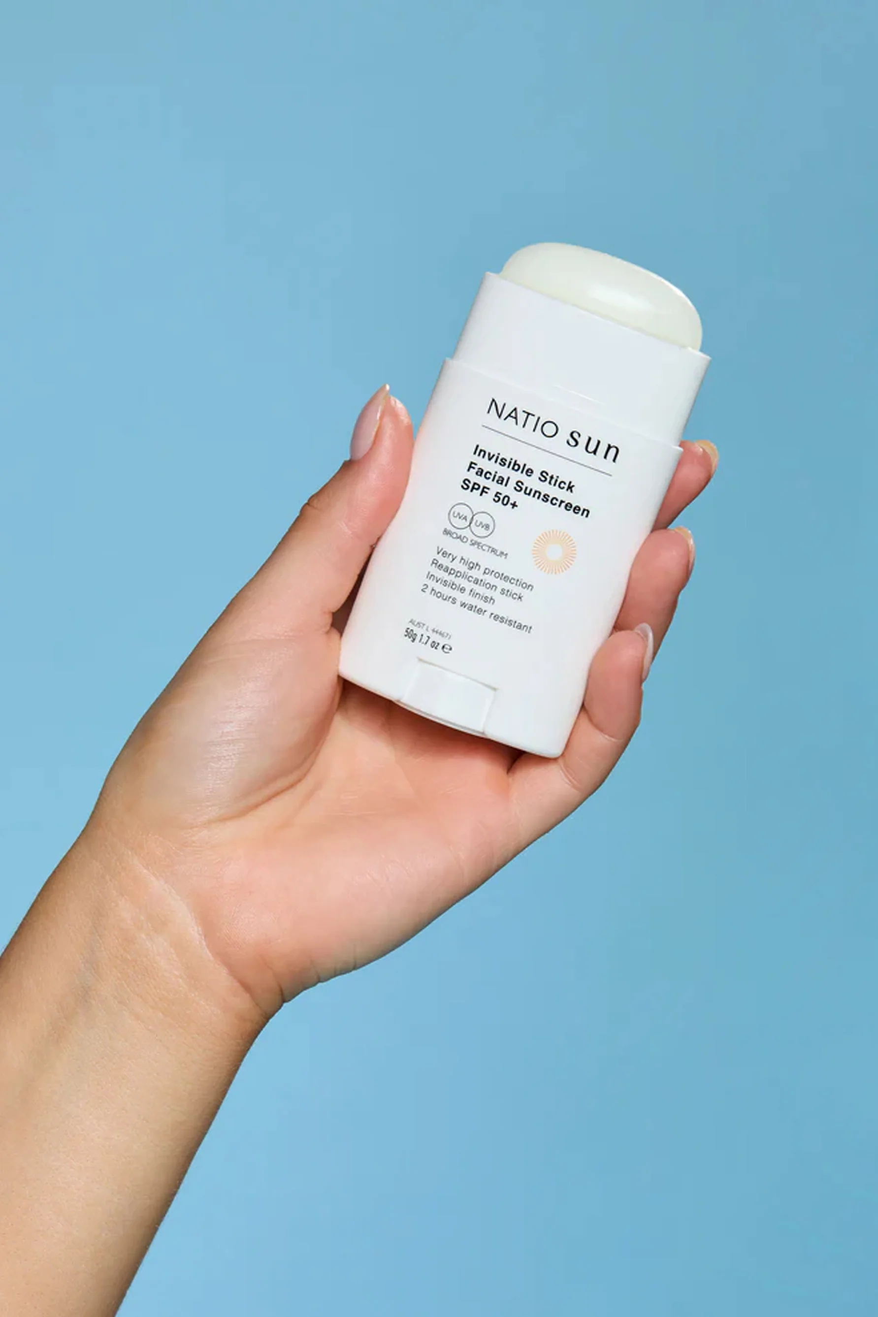 NATIO Invisible Stick Face Sunscreen SPF50+ 50g - Image 2