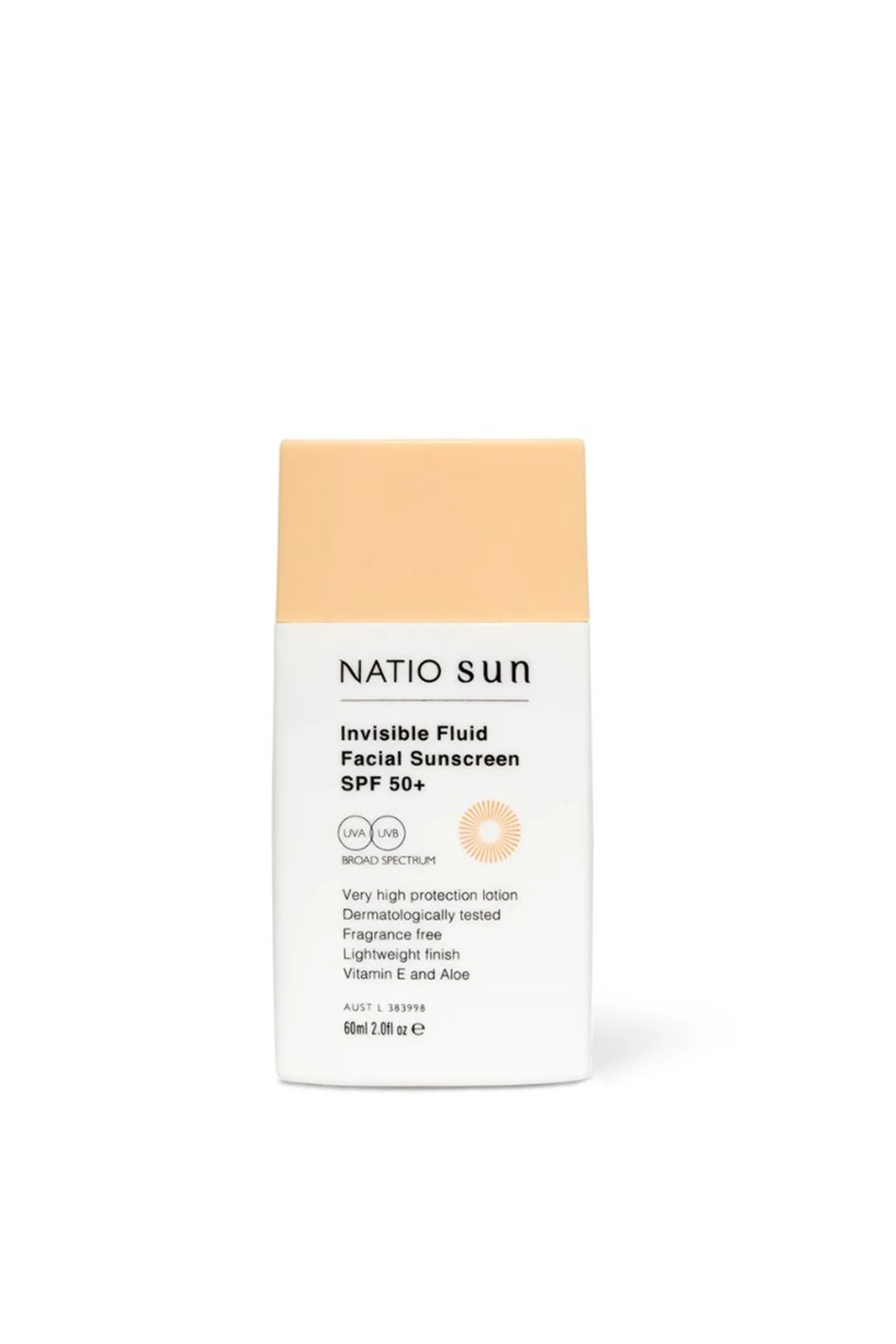 NATIO Invisible Fluid SPF50+ 60ml
