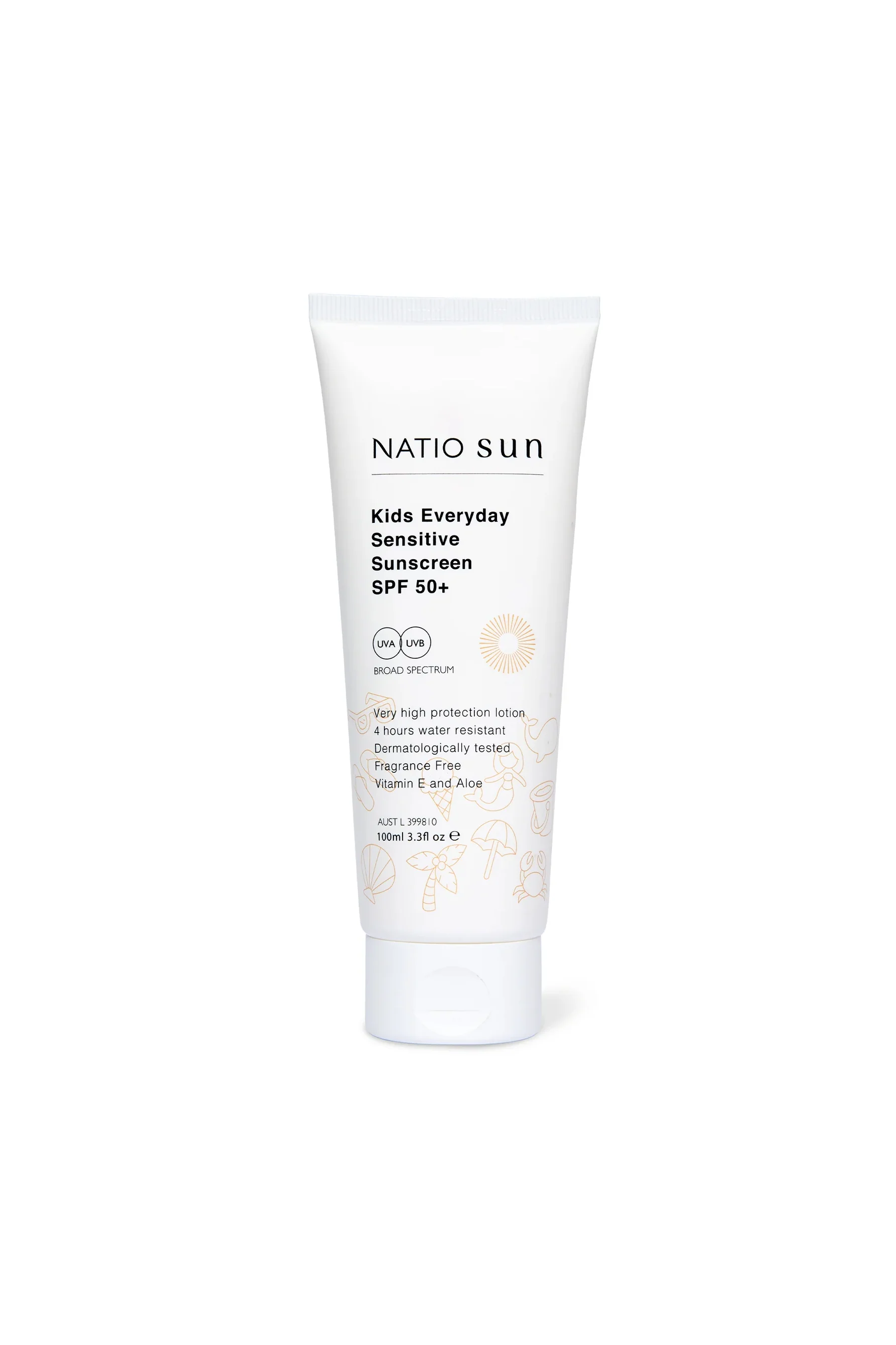 NATIO Kids Everyday Sensitive Sunscreen SPF 50+ 100ml