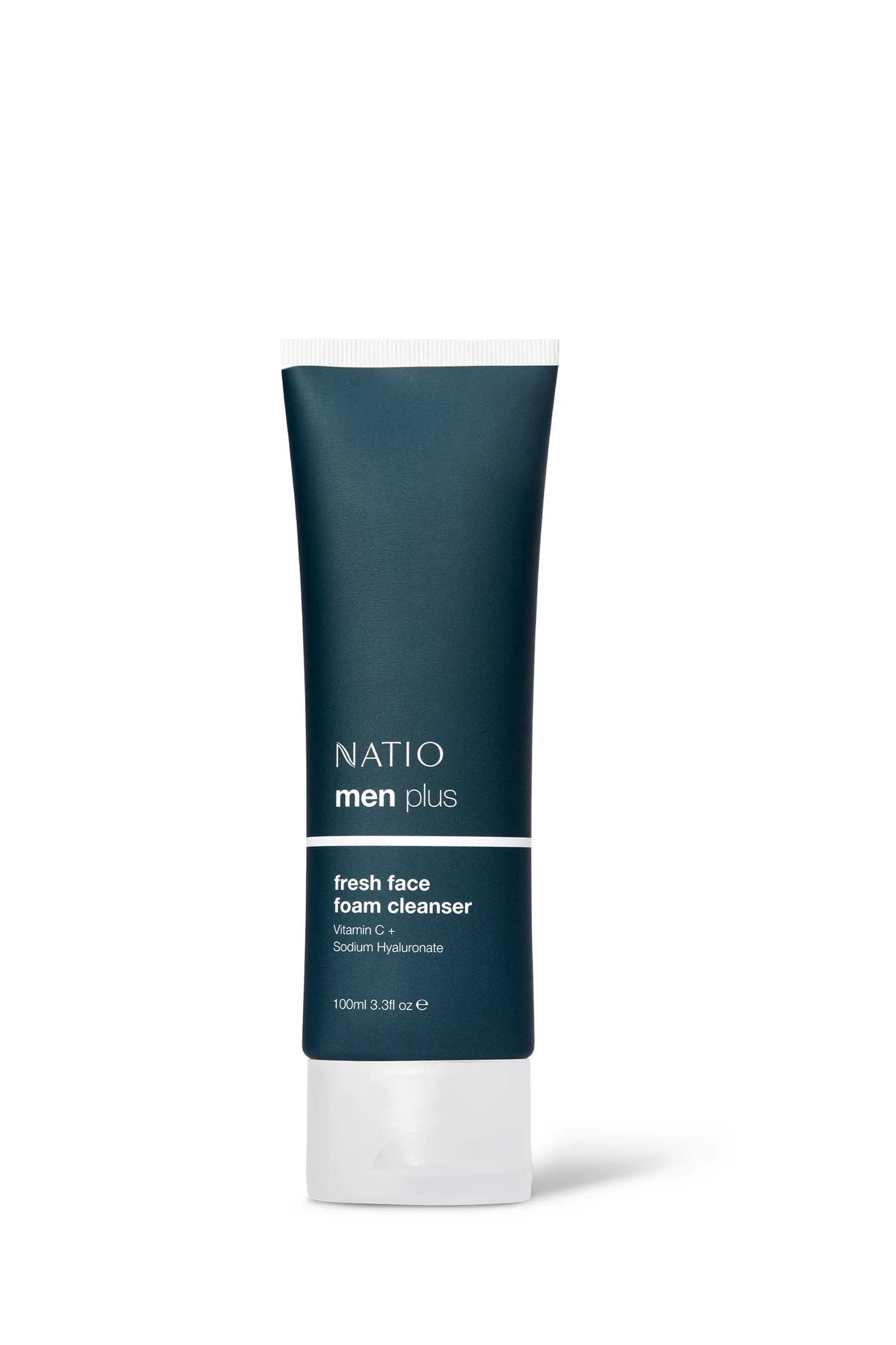 NATIO Men Plus Fresh Face Foam Cleanser 100ml