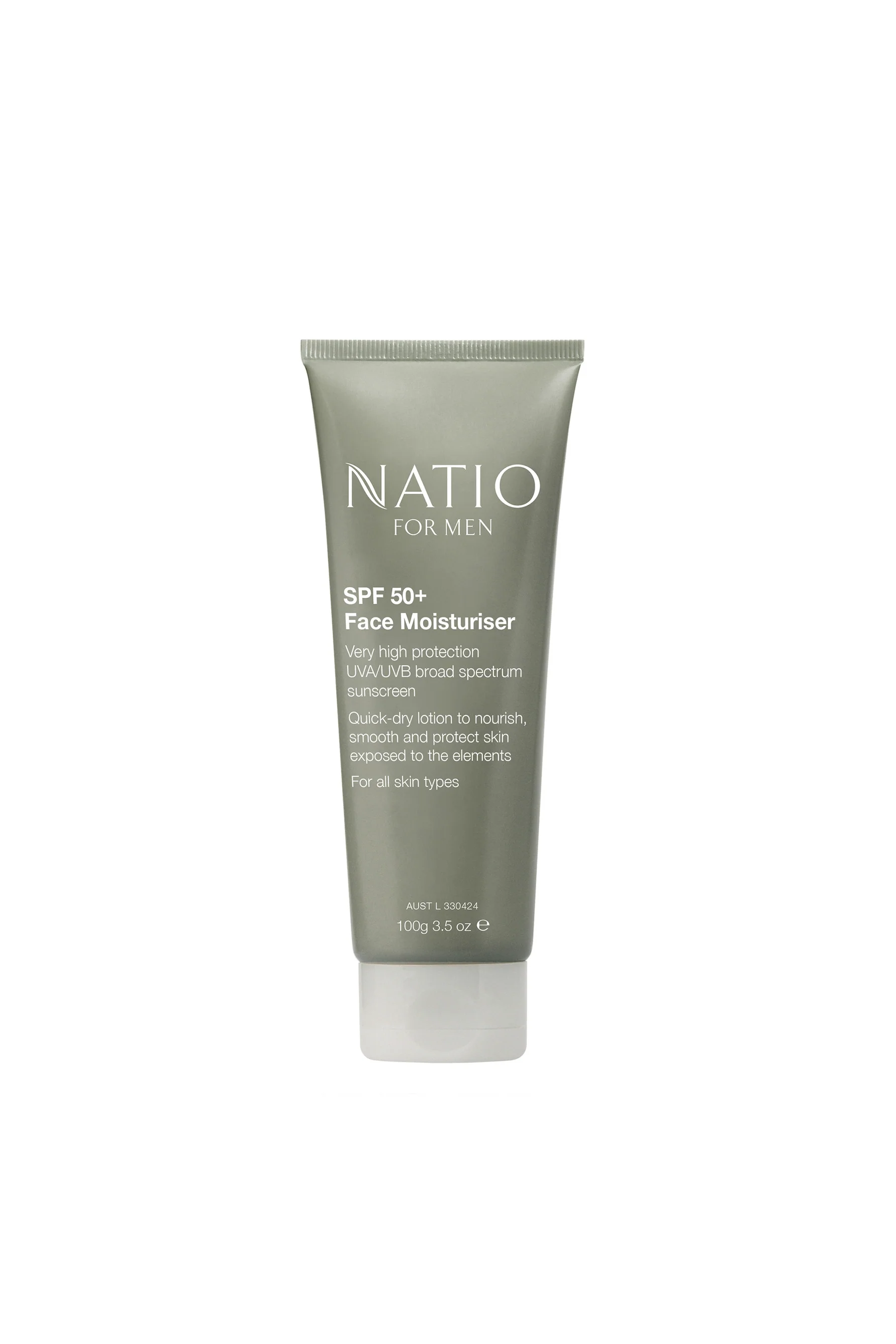 NATIO Men SPF50 Face Moisturiser 100g