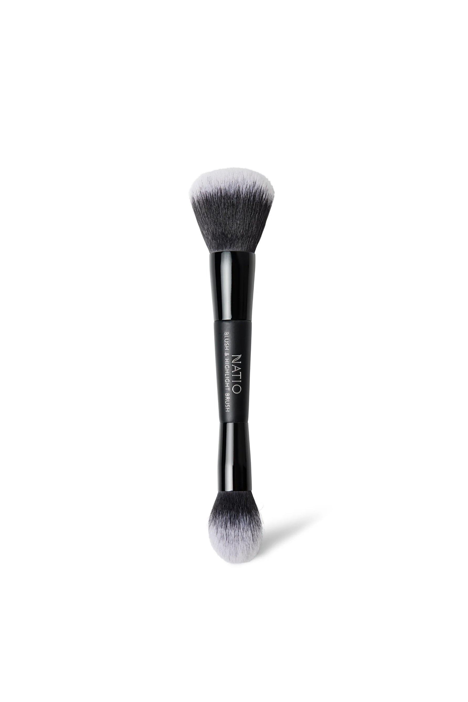 NATIO Natural Glow Double Ended Blush & Highlight Brush