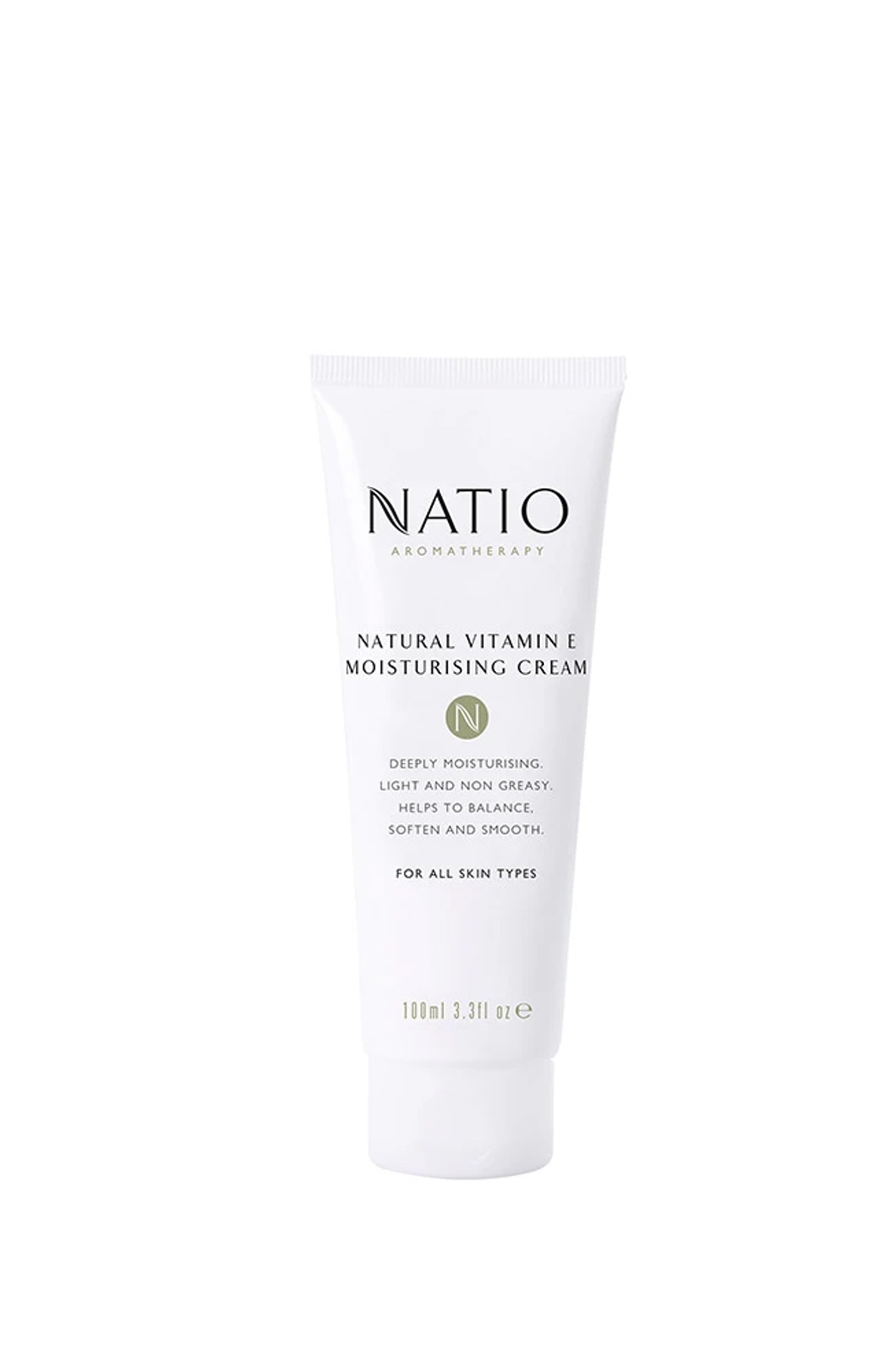 NATIO Aromatherapy Natural Vitamin E Moisturising Cream 100ml