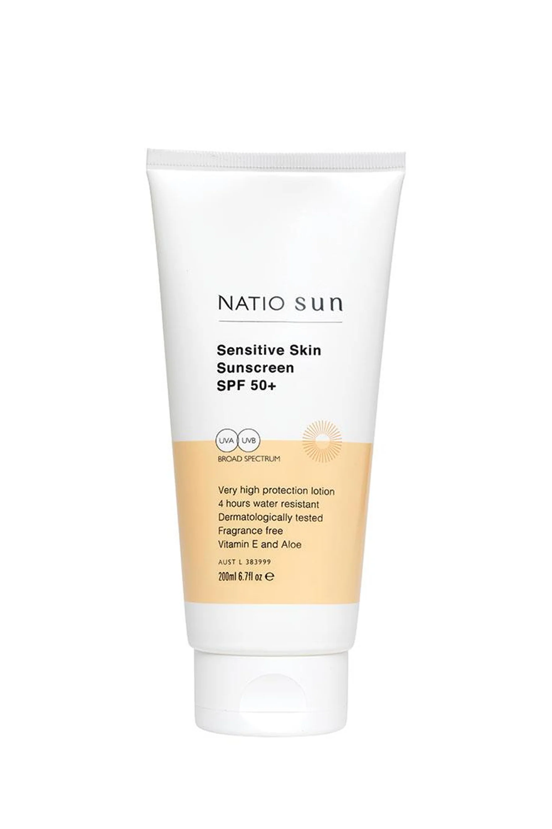 NATIO Sensitive Skin Sunscreen SPF 50+ 200ml