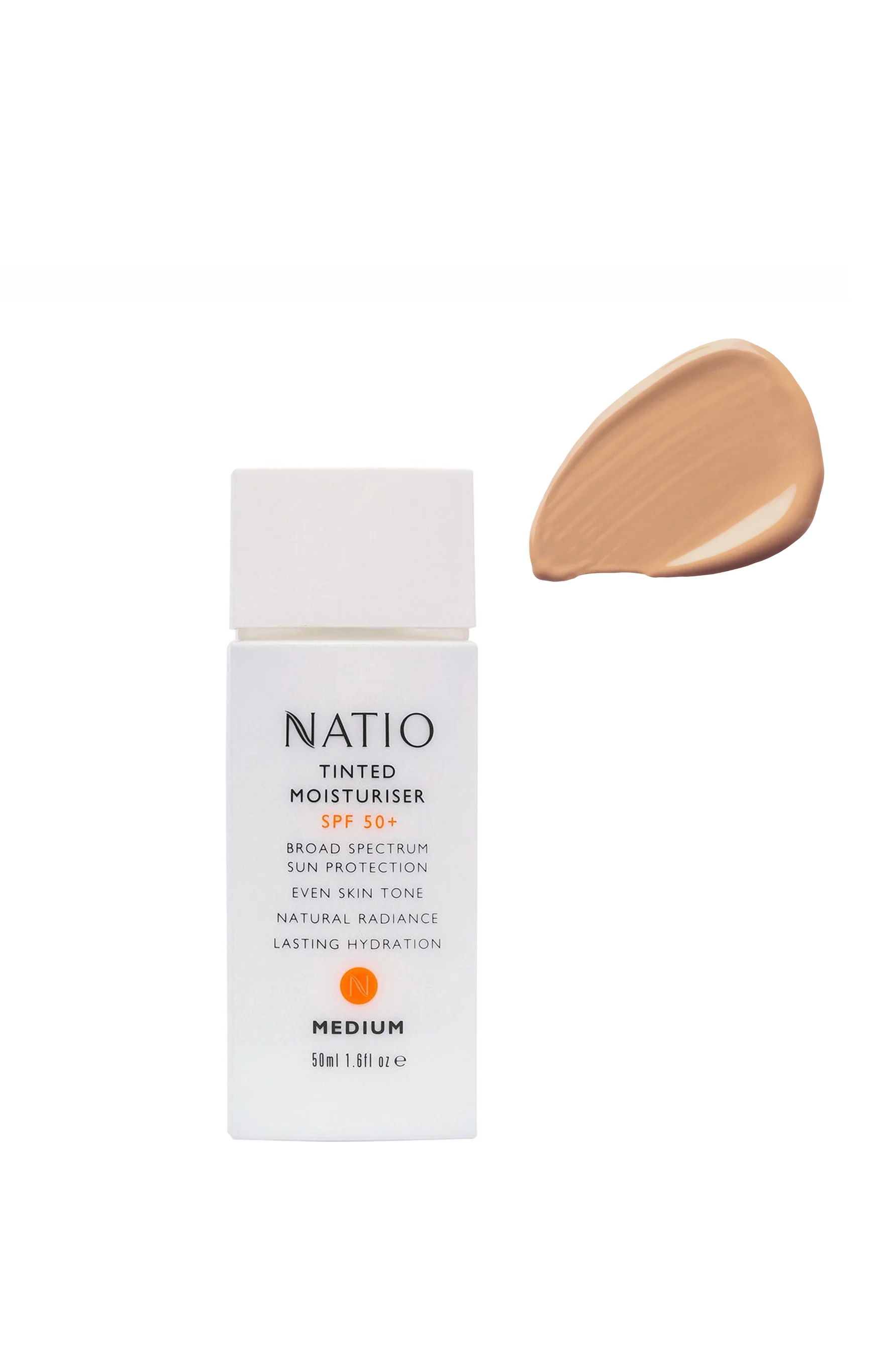 NATIO Tinted Moisturiser SPF 50+ Medium