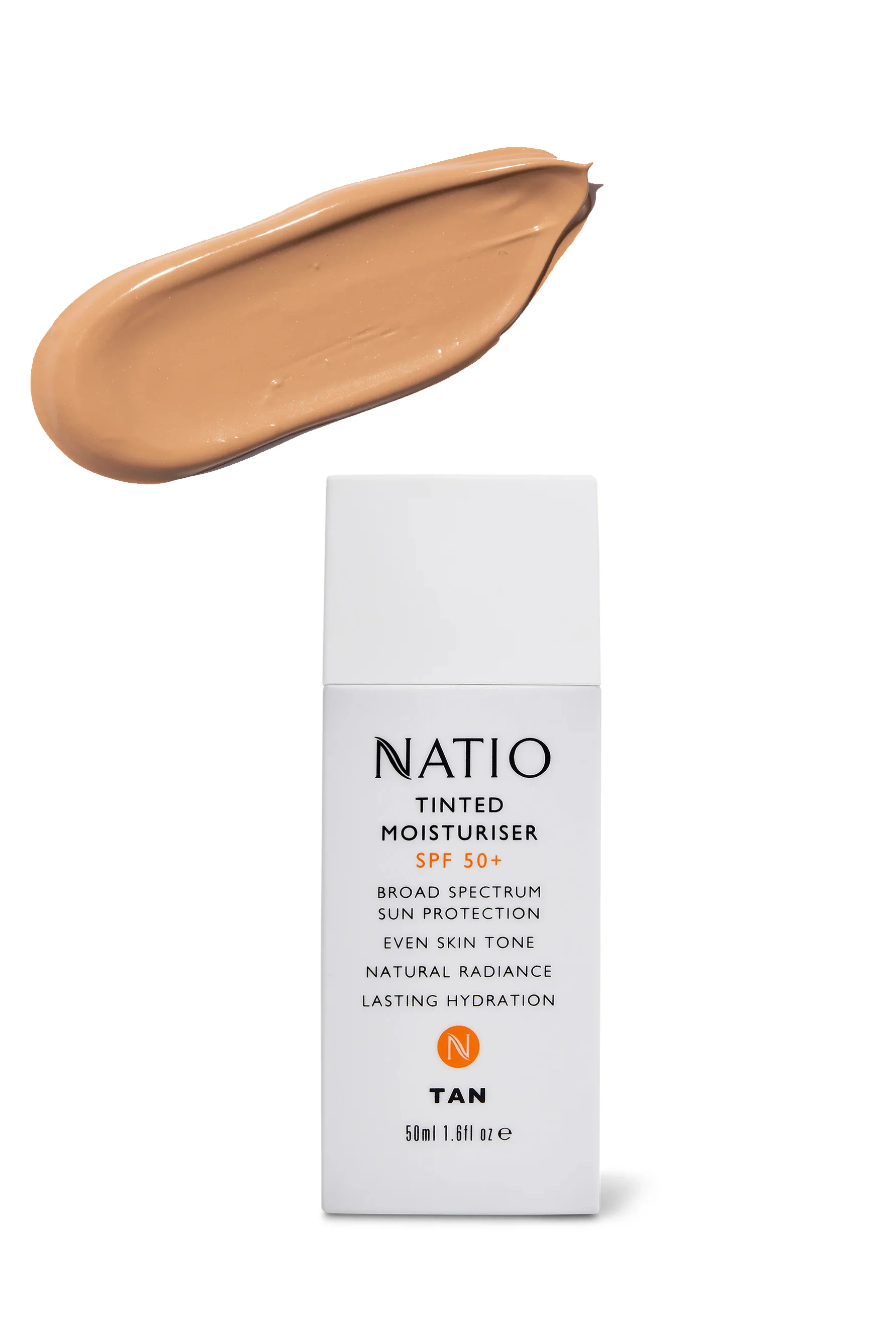 NATIO Tinted Moisturiser SPF 50+ Tan