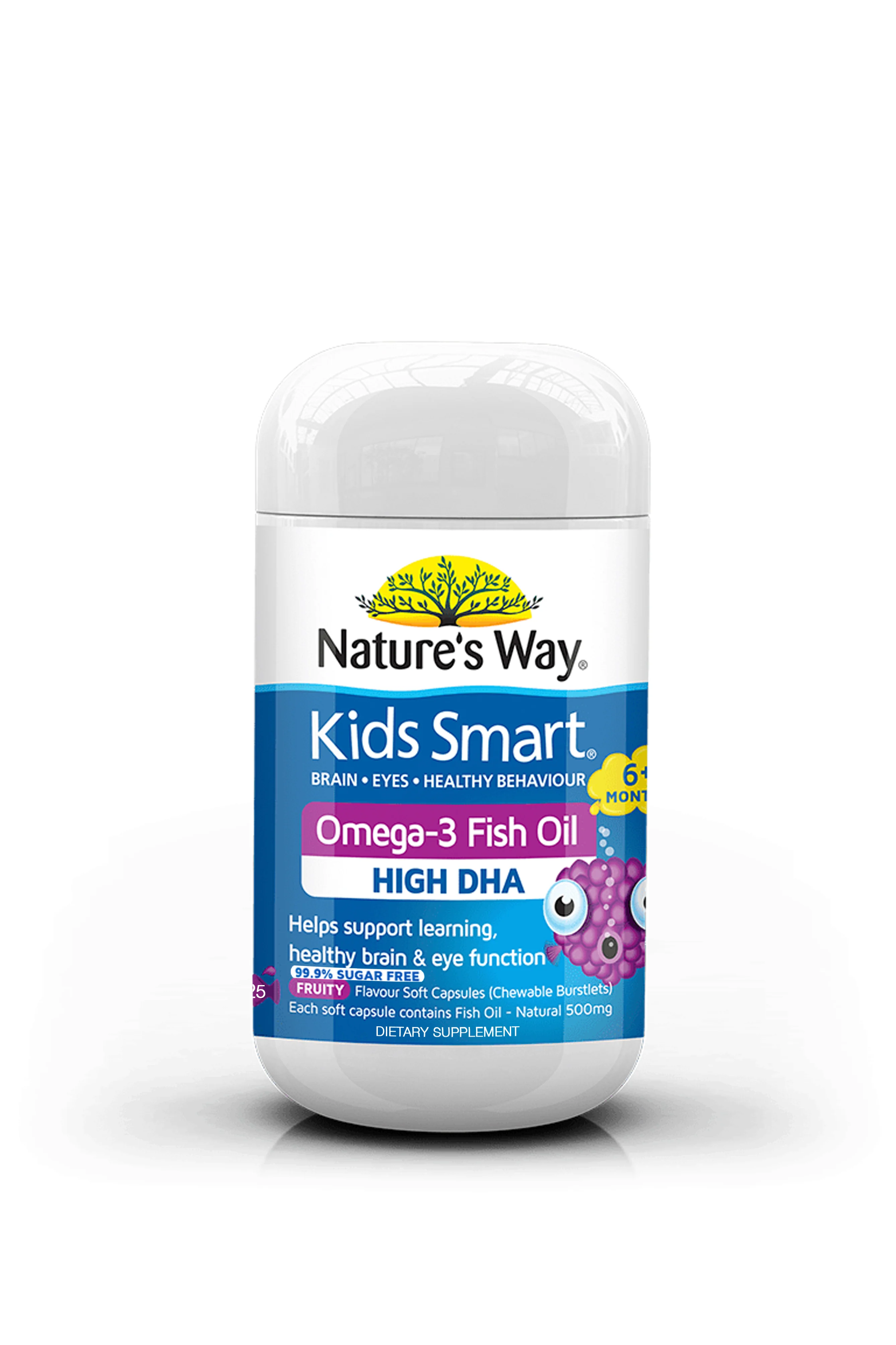 NATURE'S WAY Kids Smart Omega-3 Fish Oil High DHA Burstlets 125's