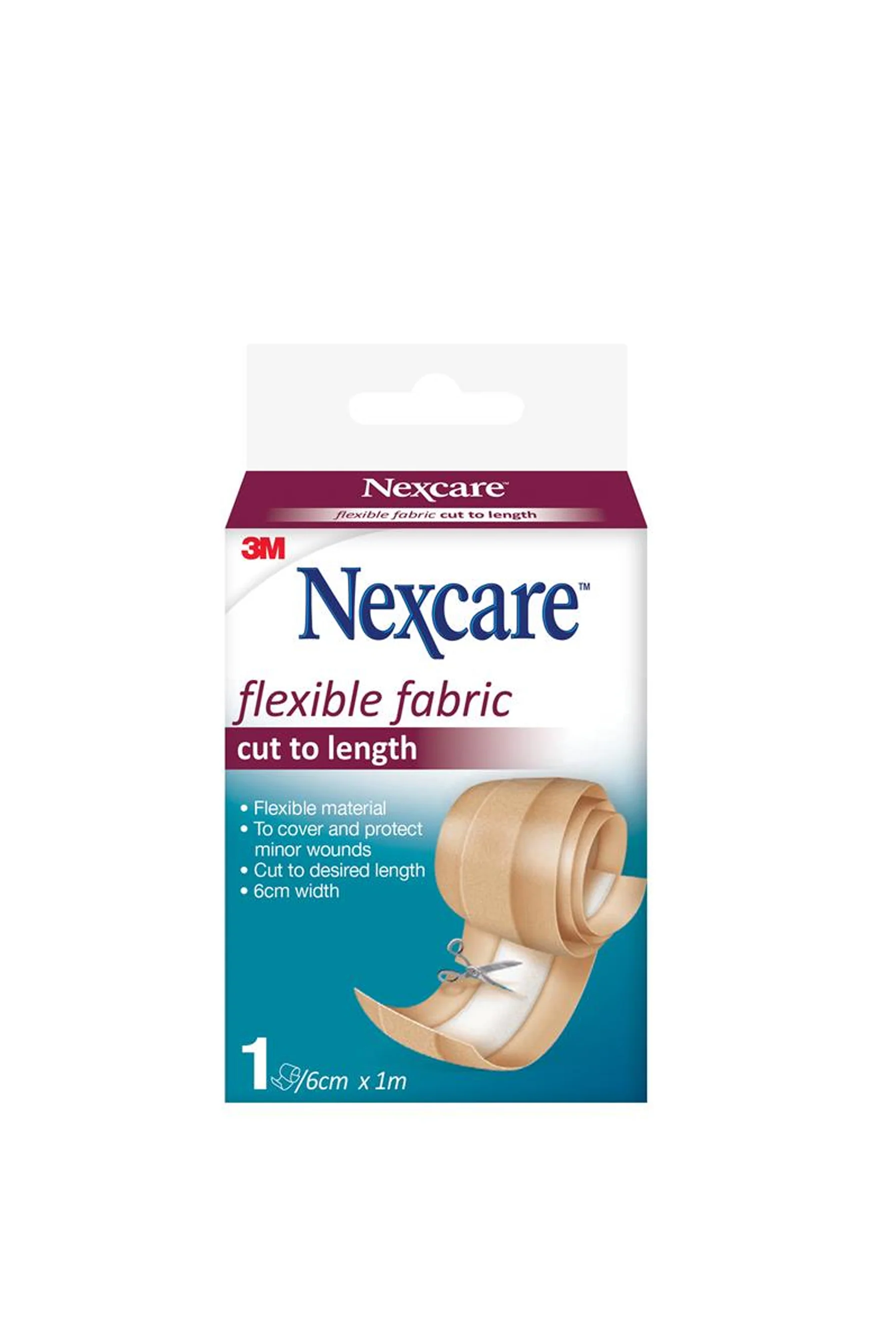 NEXCARE Flexible Fabric Cut To Length 6cm x 1m