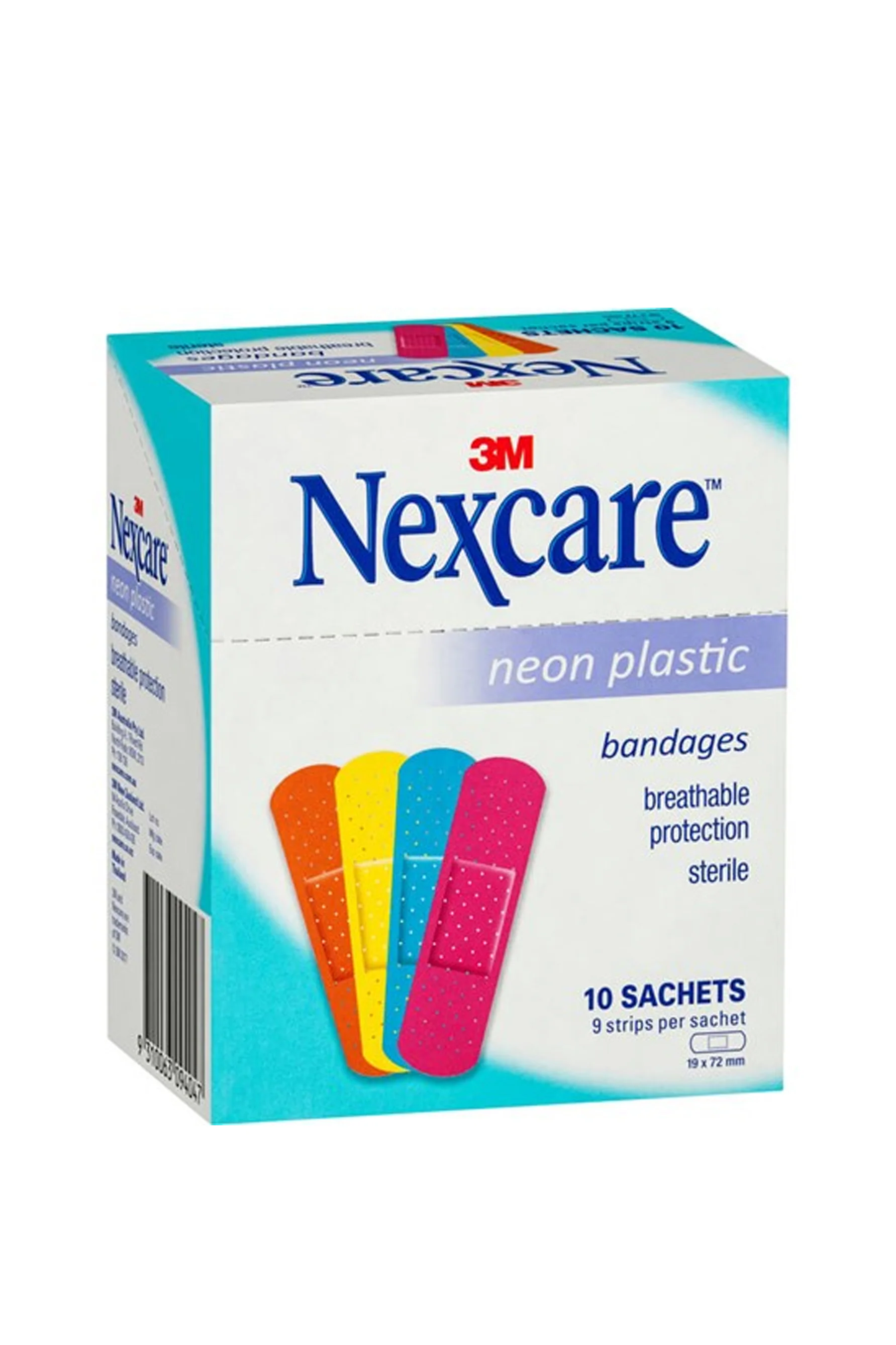 NEXCARE Neon Plastic Strips Sachet 9 Pack Single